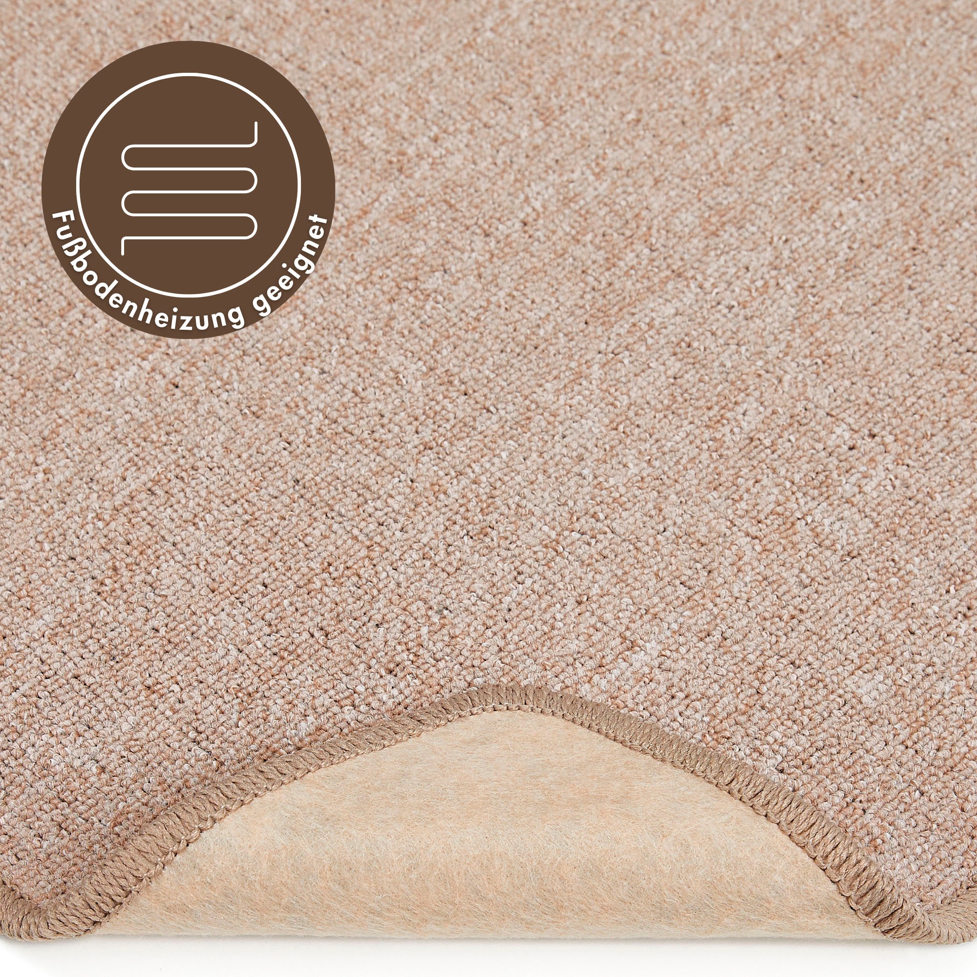Andiamo Teppich »Luton, Made in Germany«, rechteckig, 5 mm Höhe, melierte Optik, auch als Läufer, Wohnzimmer & Schlafzimmer