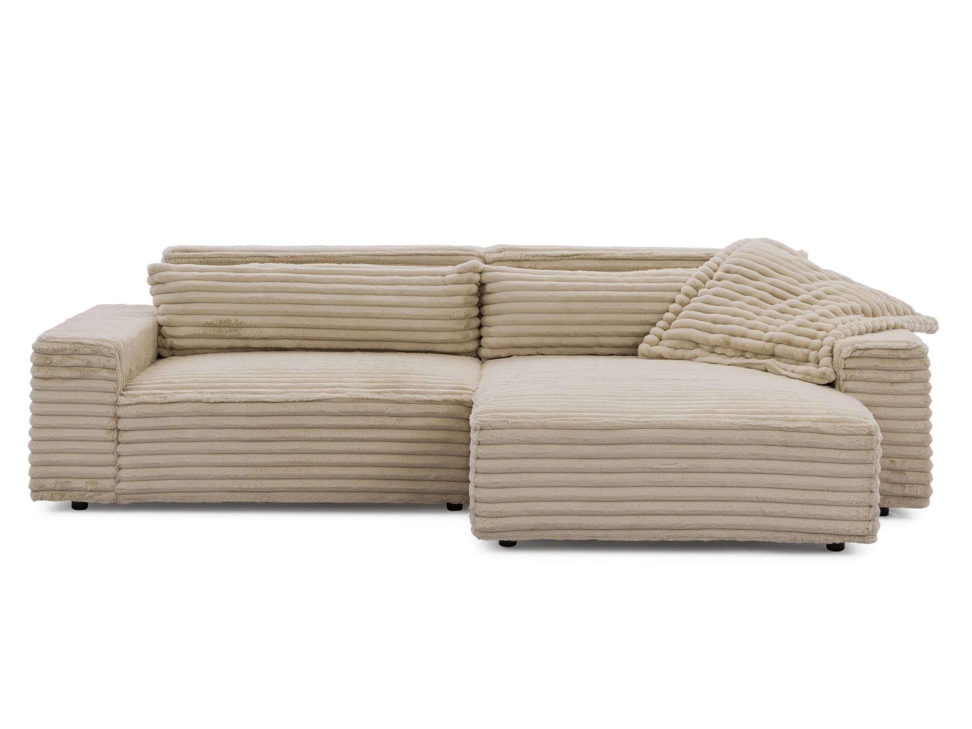 OTTO home Ecksofa »KINLEE Design-Sofa mit Recamiere rechts/links, Maße B/T/ günstig online kaufen