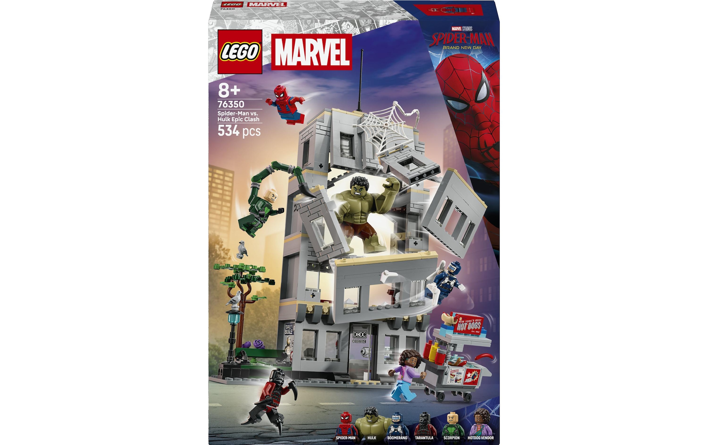 LEGO® Konstruktionsspielsteine »Großer Showdown: Spider-Man vs. Hulk (76350), LEGO Super Heroes« Made in Europe