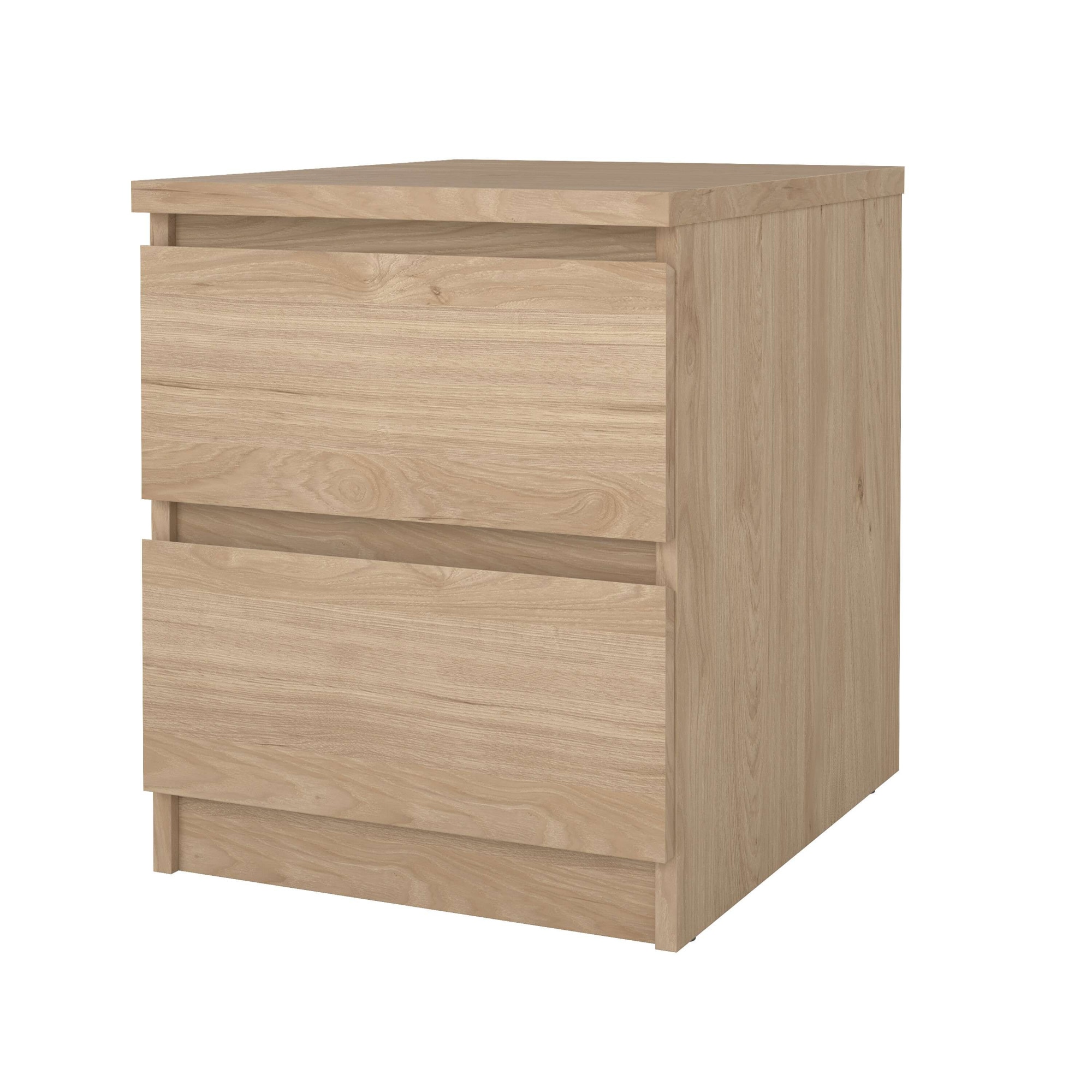 Home affaire Nachttisch »Naia, 2 Schubladen, Aufbewahrung für das Schlafzimmer, grifflose Front« Modern, skandinavisches Design, Schmal, in mehreren Farben