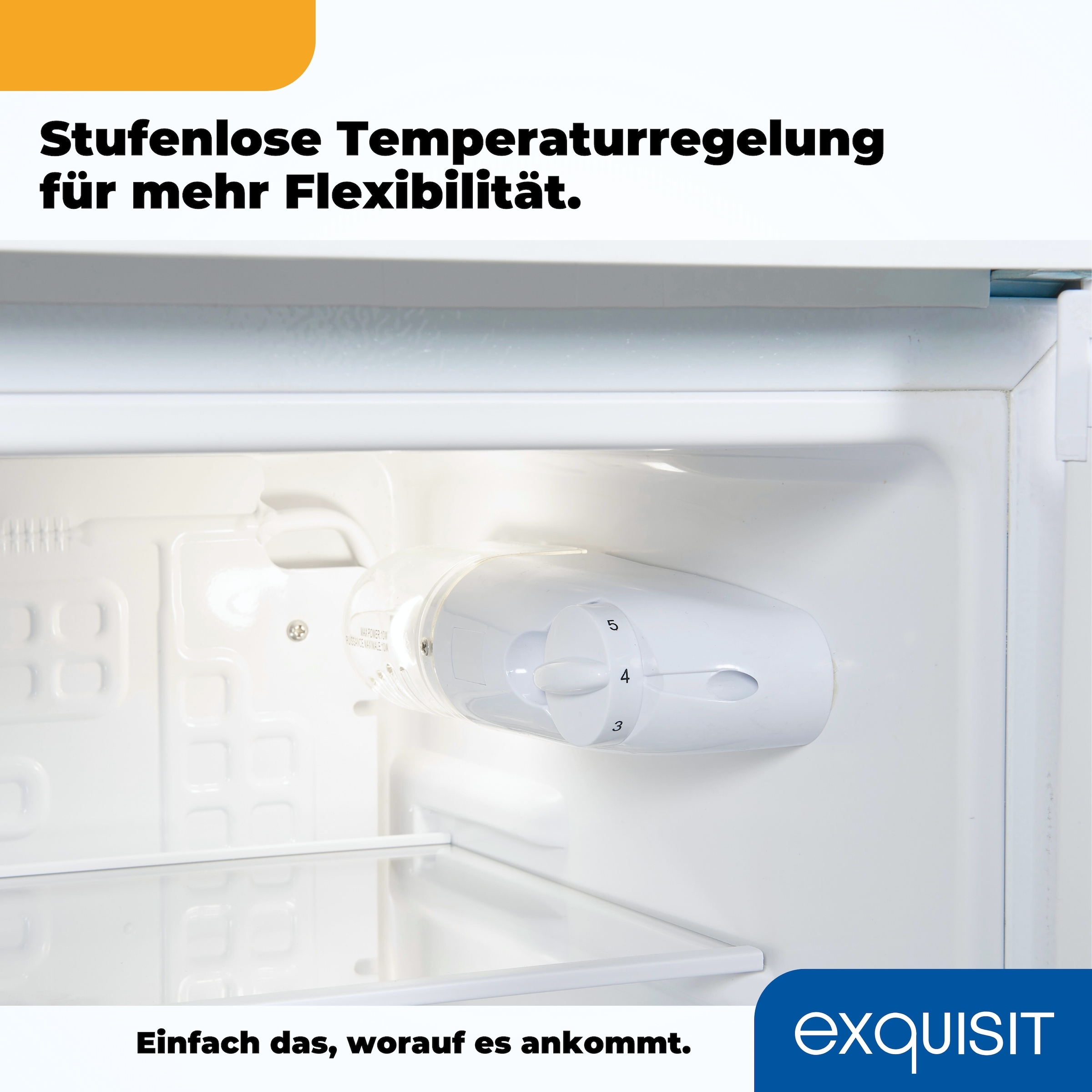exquisit Vollraumkühlschrank »KS85-V-0O91E weiss« 84,3 cm hoch 45 cm breit Perfekte Kühlung für Obst, Gemüse & Getränke – kompakt und vielseitig