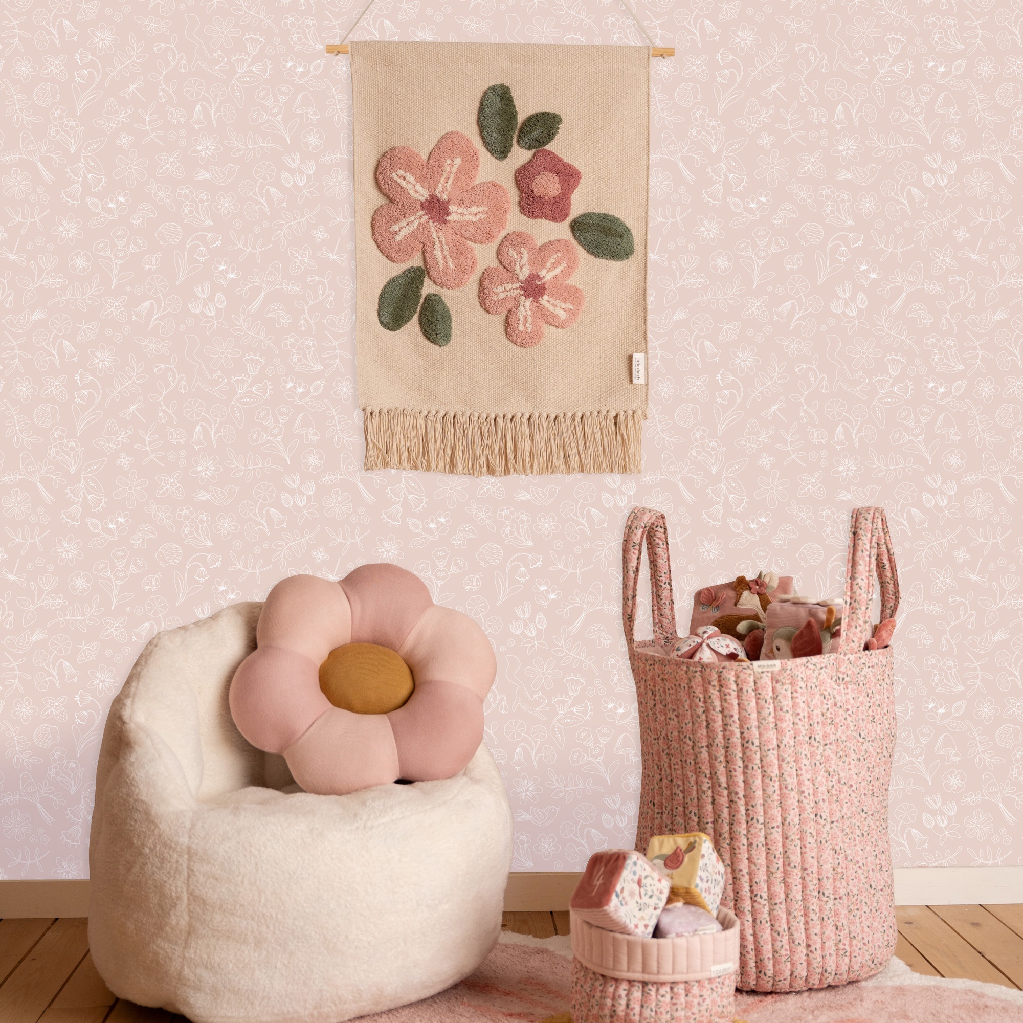 LITTLE DUTCH Vliestapete »Fairy Wonders Blossom« geblümt glatt Design Tapet günstig online kaufen