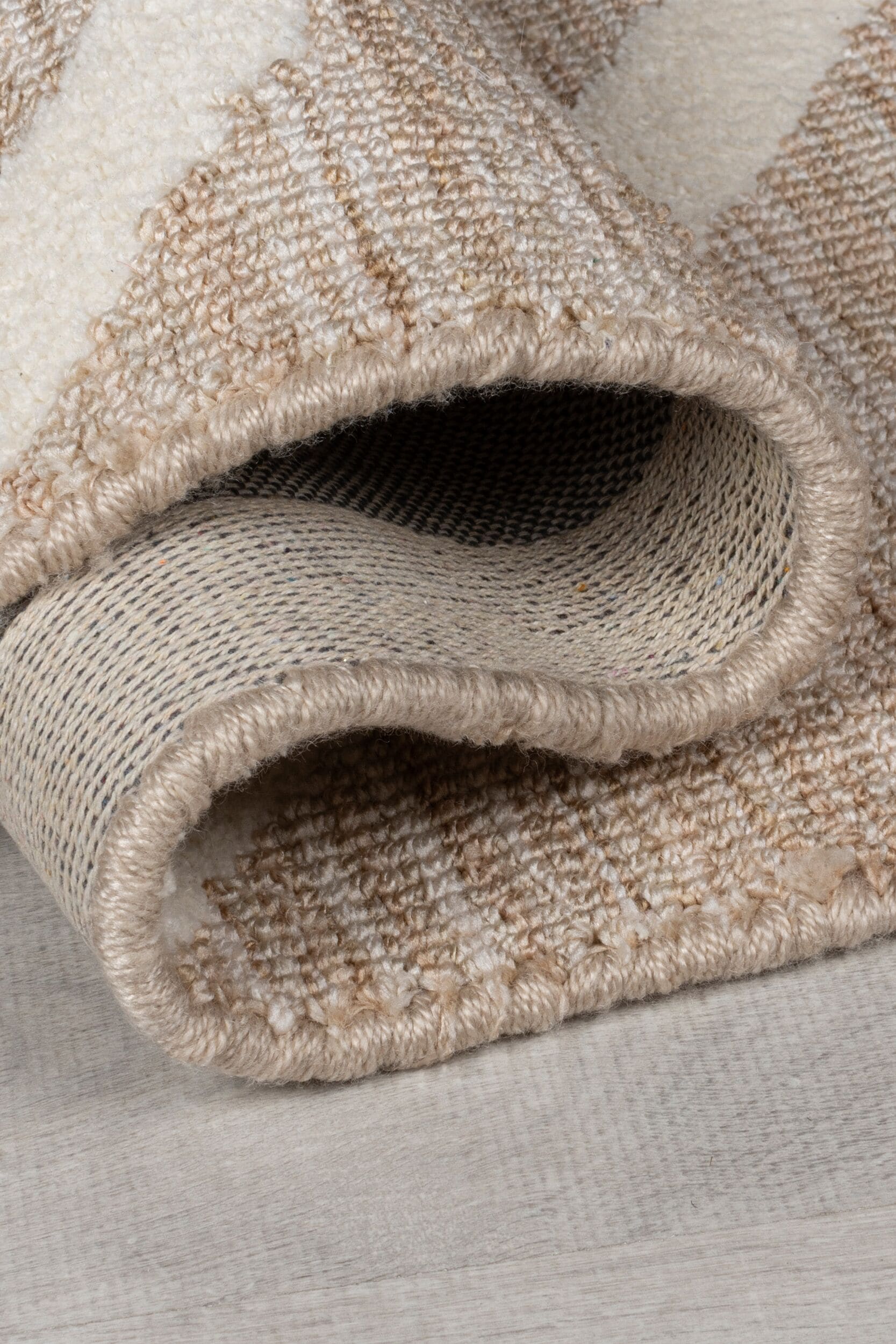 FLAIR RUGS Teppich »Micah«, rechteckig, 12 mm Höhe, Hoch-niedriger Flor in Wolle-Optik
