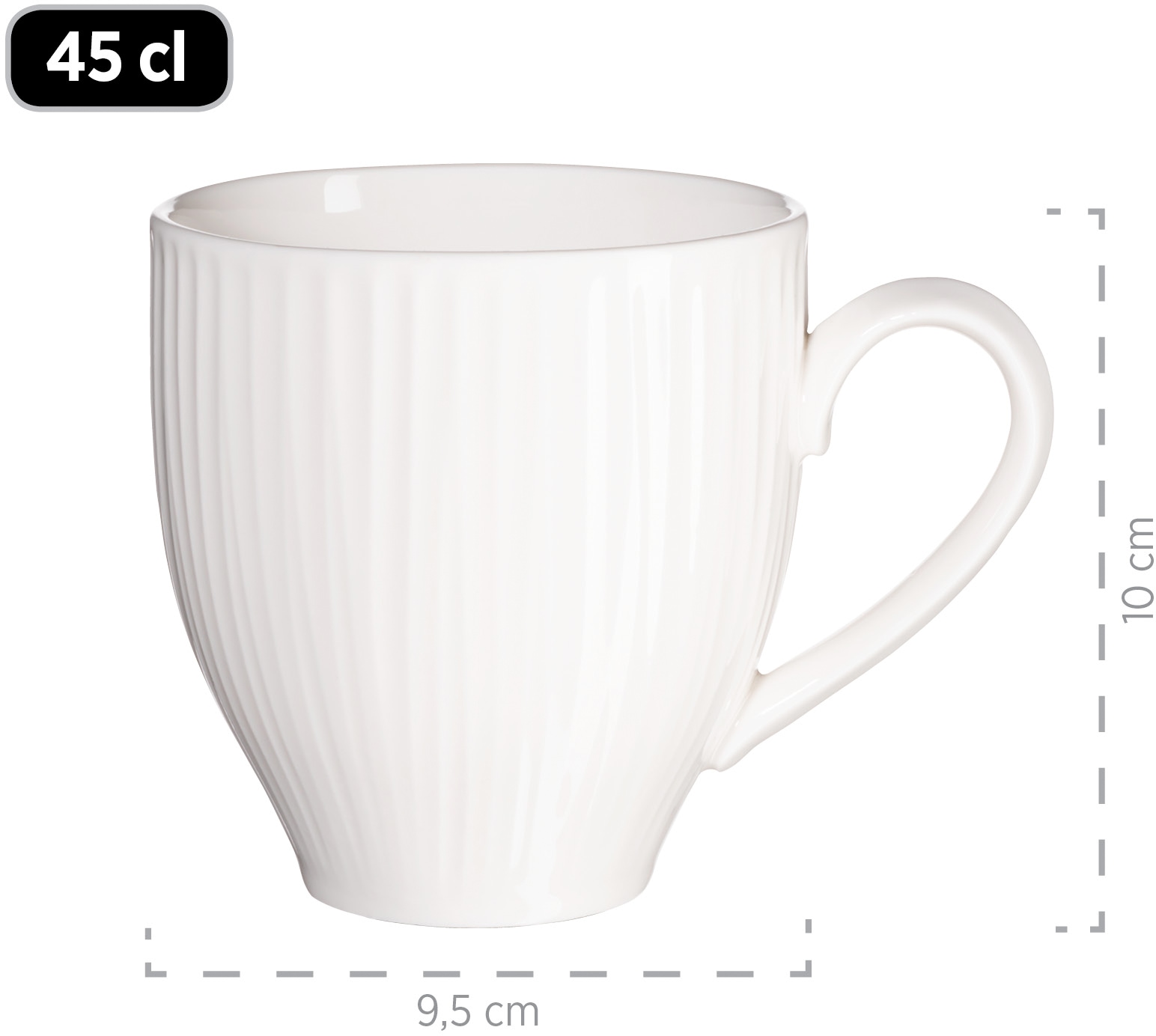 MÄSER Frühstücks-Geschirrset »Service, Dalia  (Teller, Schale, Kaffeebecher)« Vintage Look, 18 Teile, für 6 Personen