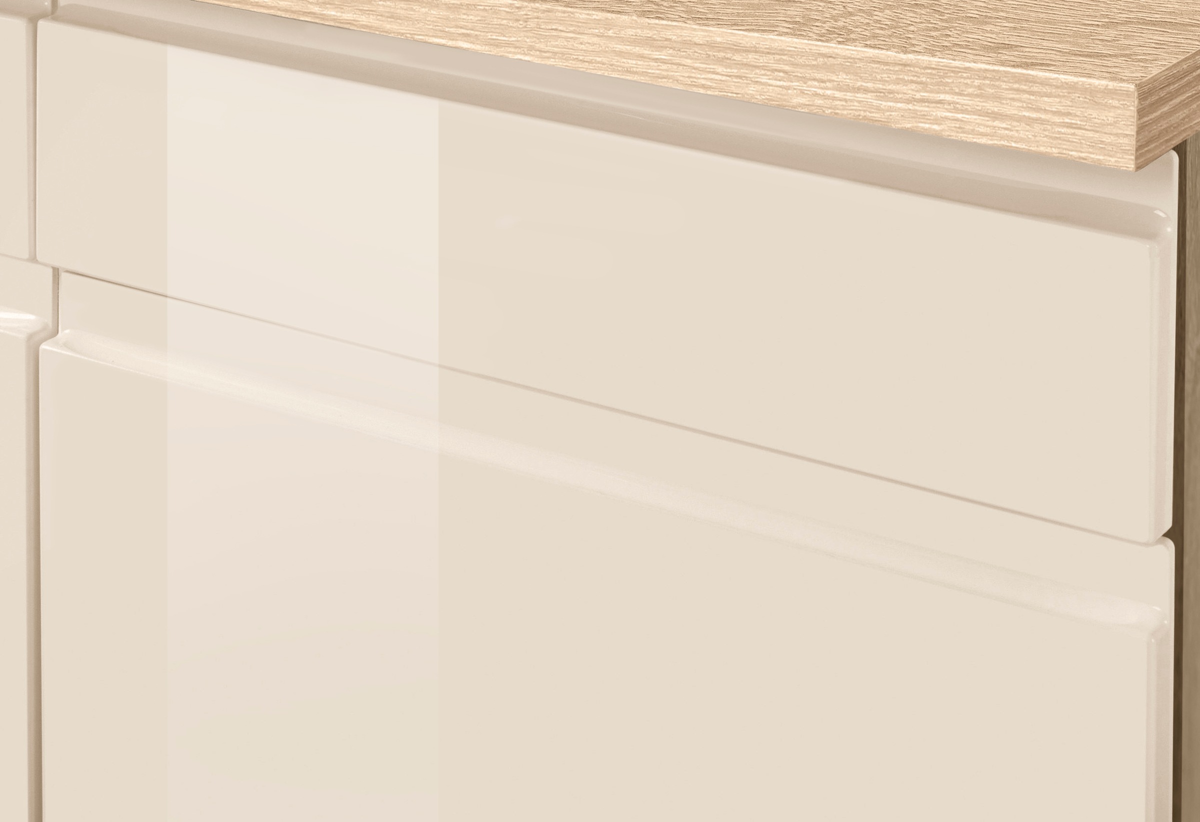 HELD MÖBEL Küchenzeile »Virginia«, Breite 390 cm, mit Glaskeramik-oder Induktionskochfeld