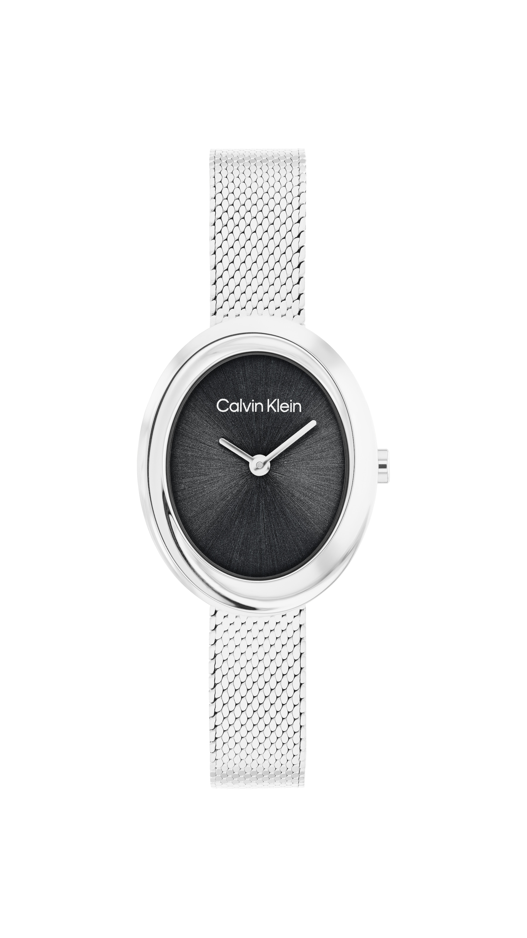 Calvin Klein Quarzuhr »TWISTED BEZEL« Armbanduhr, Damenuhr, Edelstahlarmband, analog