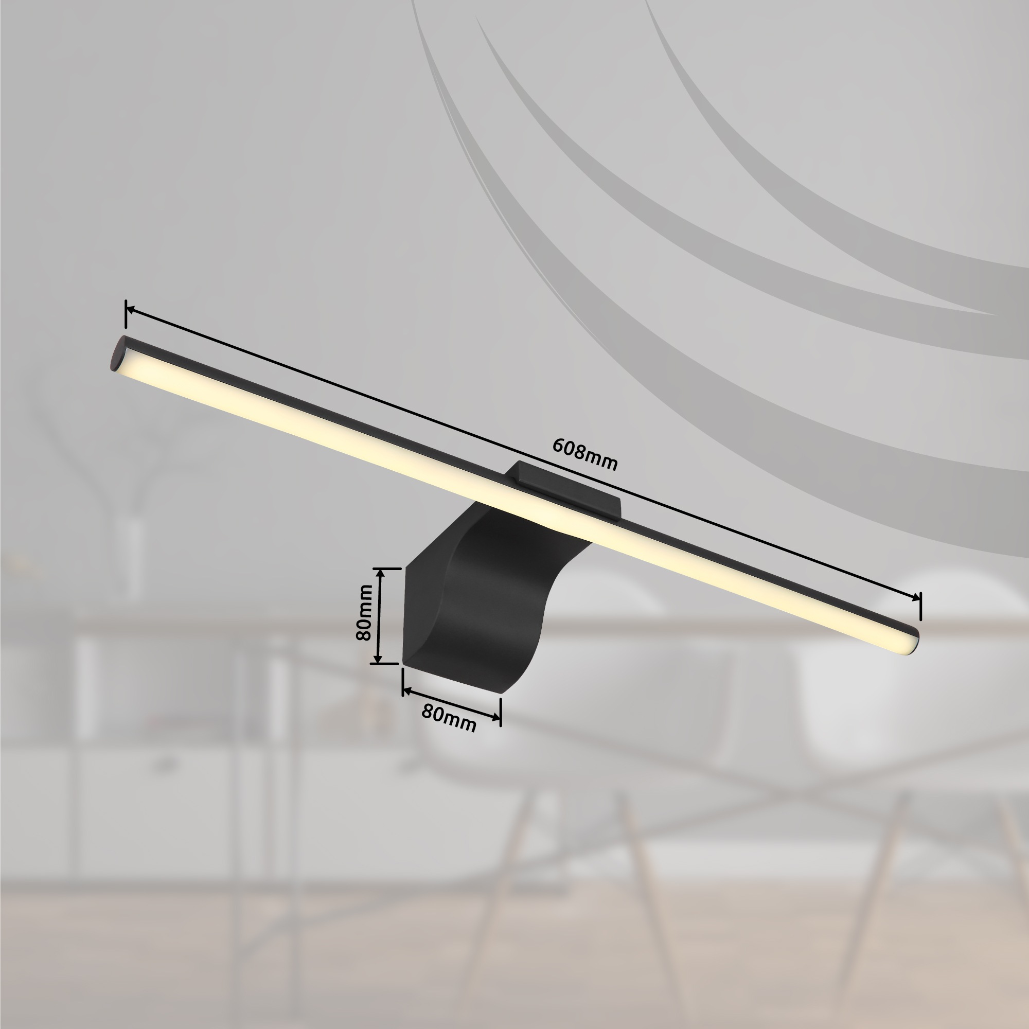 GLOBO LIGHTING Wandleuchte »PEPE« LED-Modul 1 Stk. Warmweiß Wandlampe Wand Wohnzimmer Flur Wandbeleuchtung