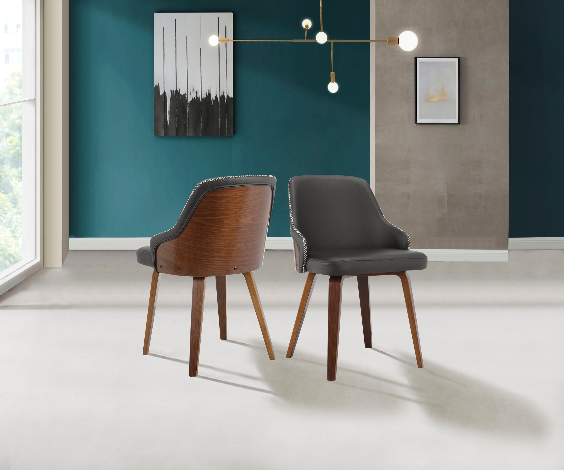 INOSIGN Esszimmerstuhl »Bojan« () 2 Stk.pflegeleichtes Kunstleder, Sitz- un günstig online kaufen