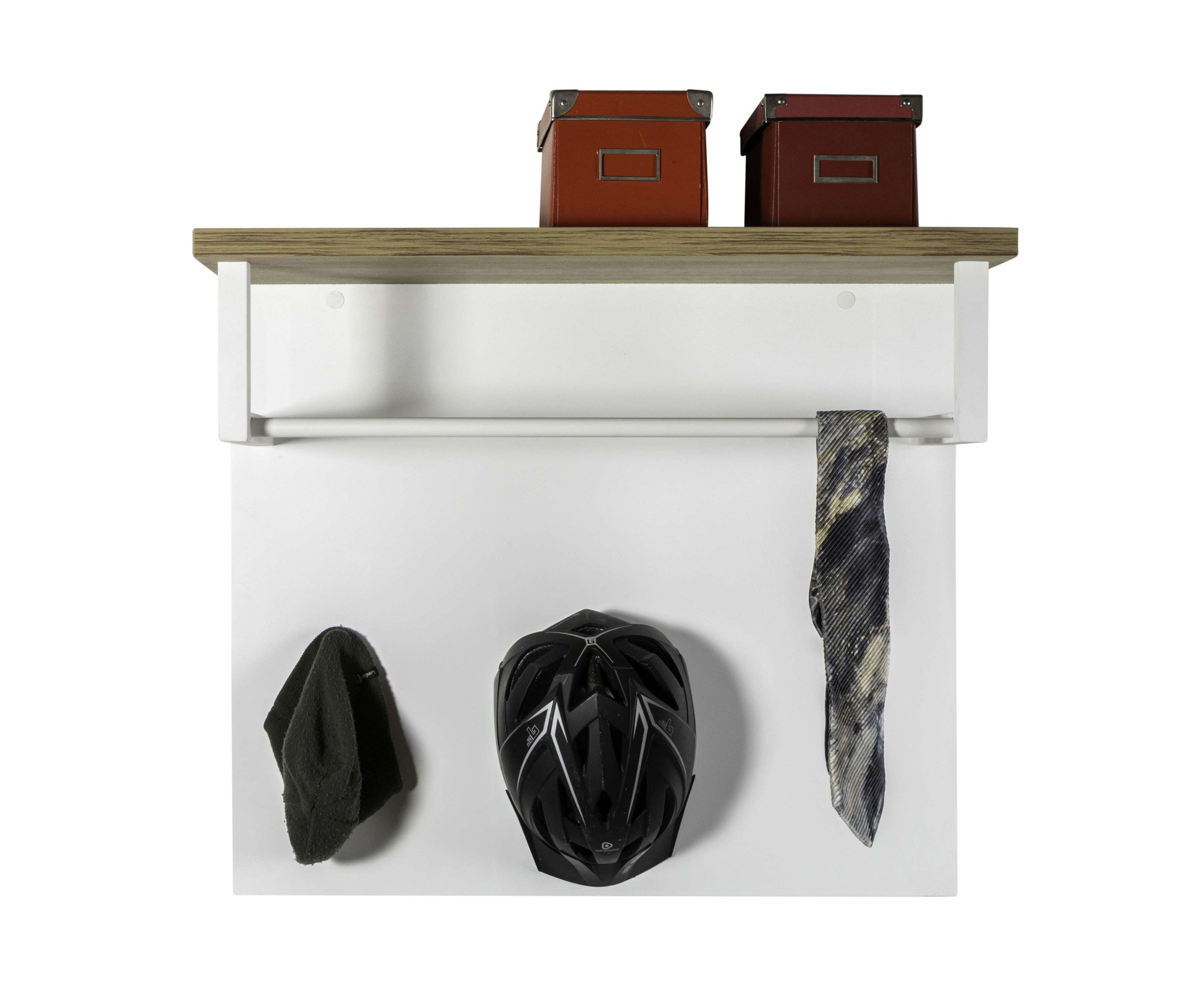 Composad Garderobenpaneel »Mundi, Garderobenpaneel, Wandgarderobe, Flurgarderobe«, (1 St.), Mit 3 Kleiderhaken und Hutablage