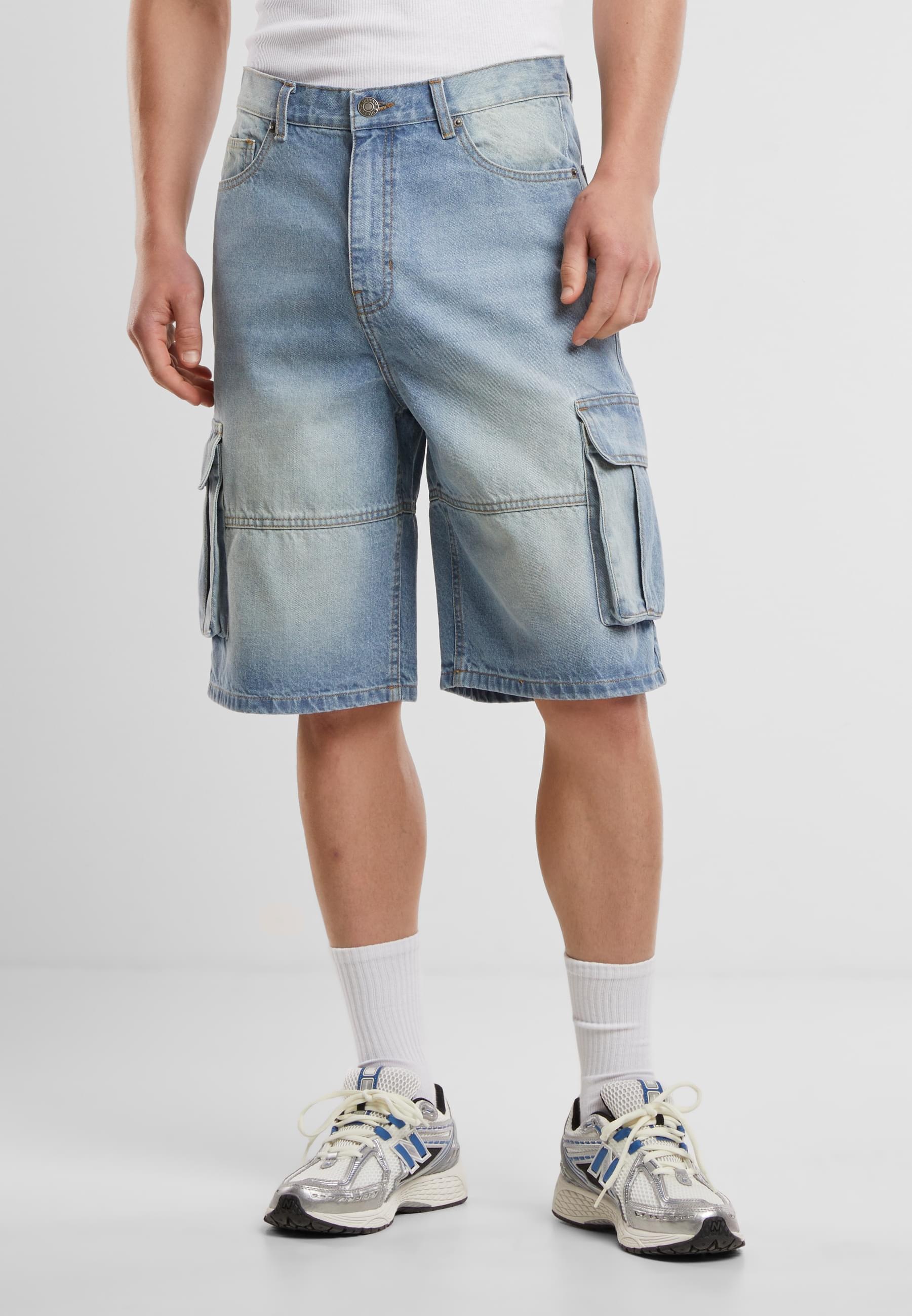 URBAN CLASSICS Shorts »Urban Classics Relaxed Denim Cargo Shorts«