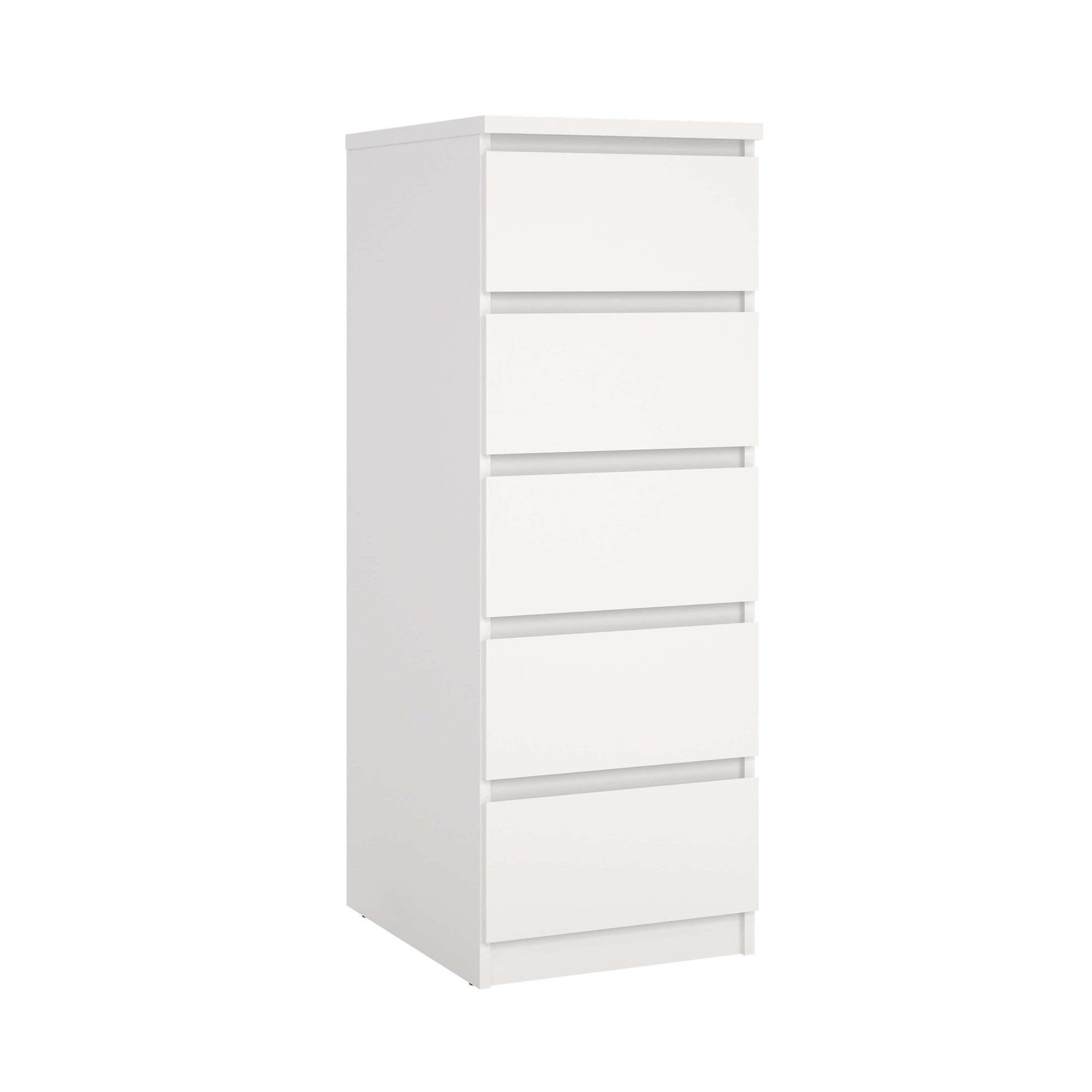 INOSIGN Highboard »Naia, Hochkommode, 5 Schubladen, Aufbewahrung, grifflose Front« Modern, skandinavisches Design, Schmal, in mehrere Farben