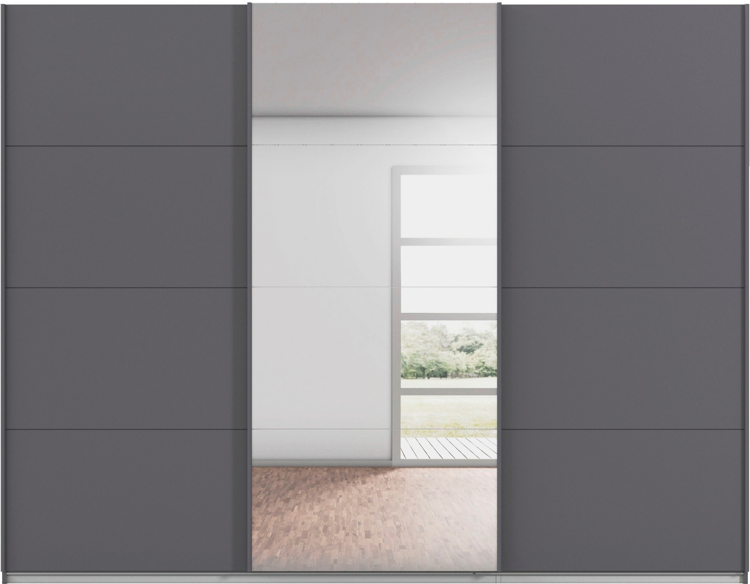 rauch Schwebetürenschrank »Kleiderschrank Schrank OTTO´S CHOICE Garderobe AGORDO«, (in zwei Griff-Farben), Top Innenausstattung, in 4 Breiten und 2 Höhen MADE IN GERMANY