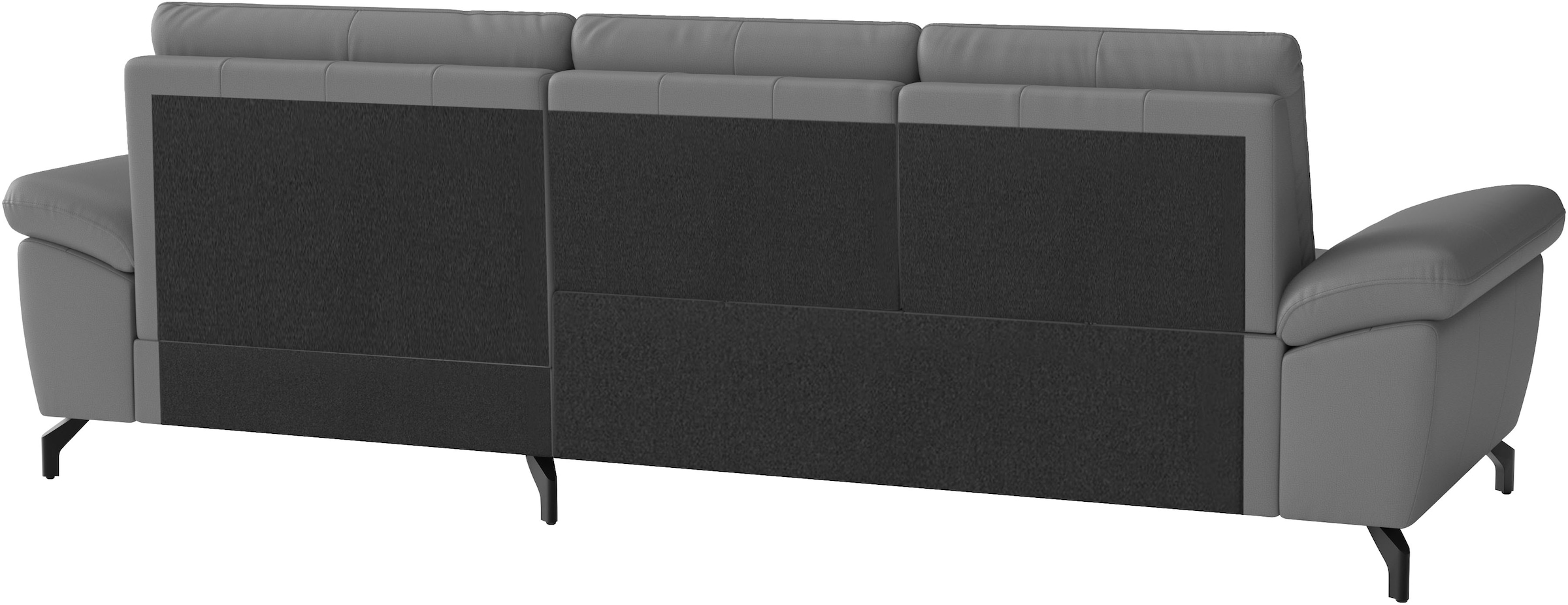 sit&more Ecksofa »Chelsea L-Form, B: 264 cm, Leder, inkl. Sitztiefen-&Armteilverstellung« optional mit Schlaffunktion und Bettkasten