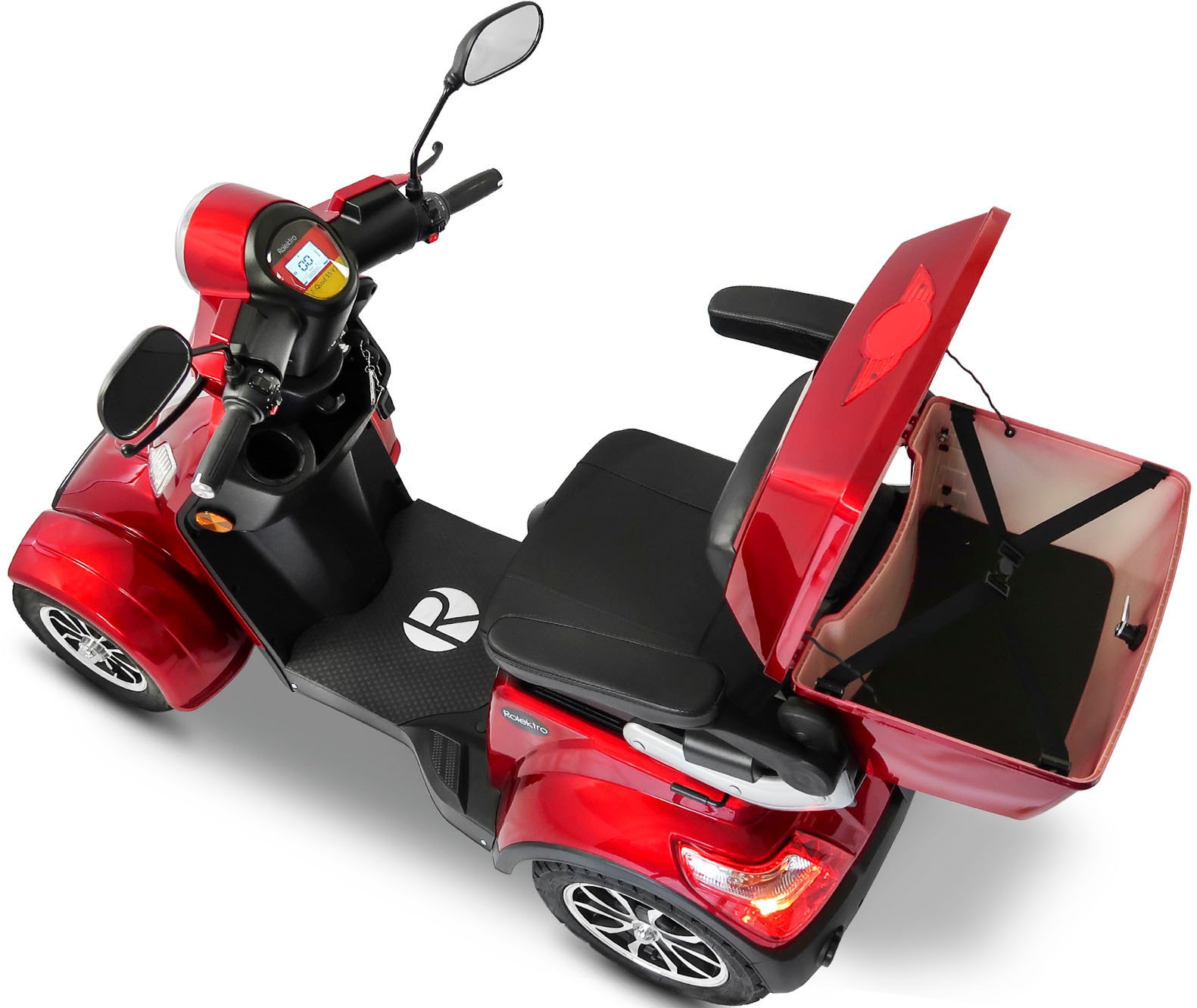 Rolektro Elektromobil »Rolektro E-Quad 15 V.3 Lithium«, (mit Topcase)
