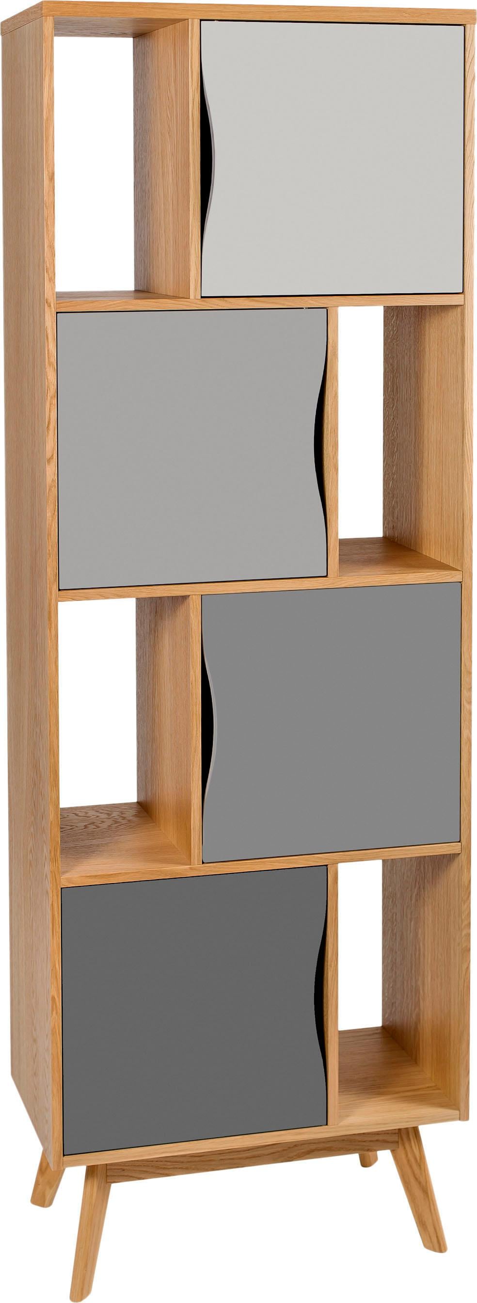 Woodman Bücherregal Design bestellen »Avon«, skandinavisches Raten Eiche, auf 191 cm, Holzfurnier aus schlichtes Höhe