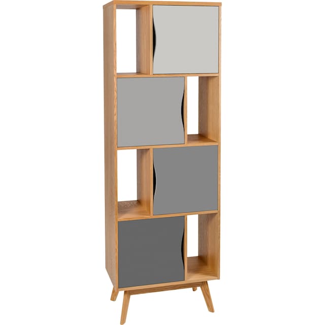 Woodman Bücherregal »Avon«, Höhe 191 cm, Holzfurnier aus Eiche, schlichtes  skandinavisches Design auf Raten bestellen