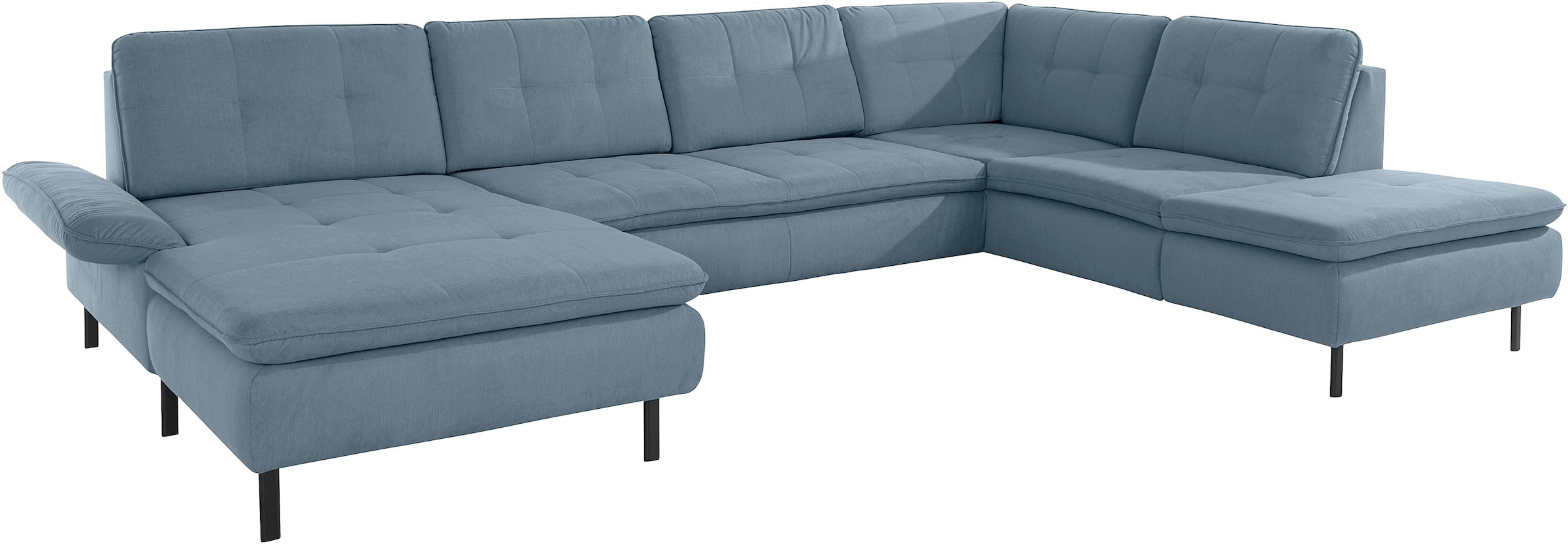 INOSIGN Wohnlandschaft »Birkholm U-Form«, Armlehnverstellung, auch in Easy Clean Bezug - mit Wasser zu reinigen