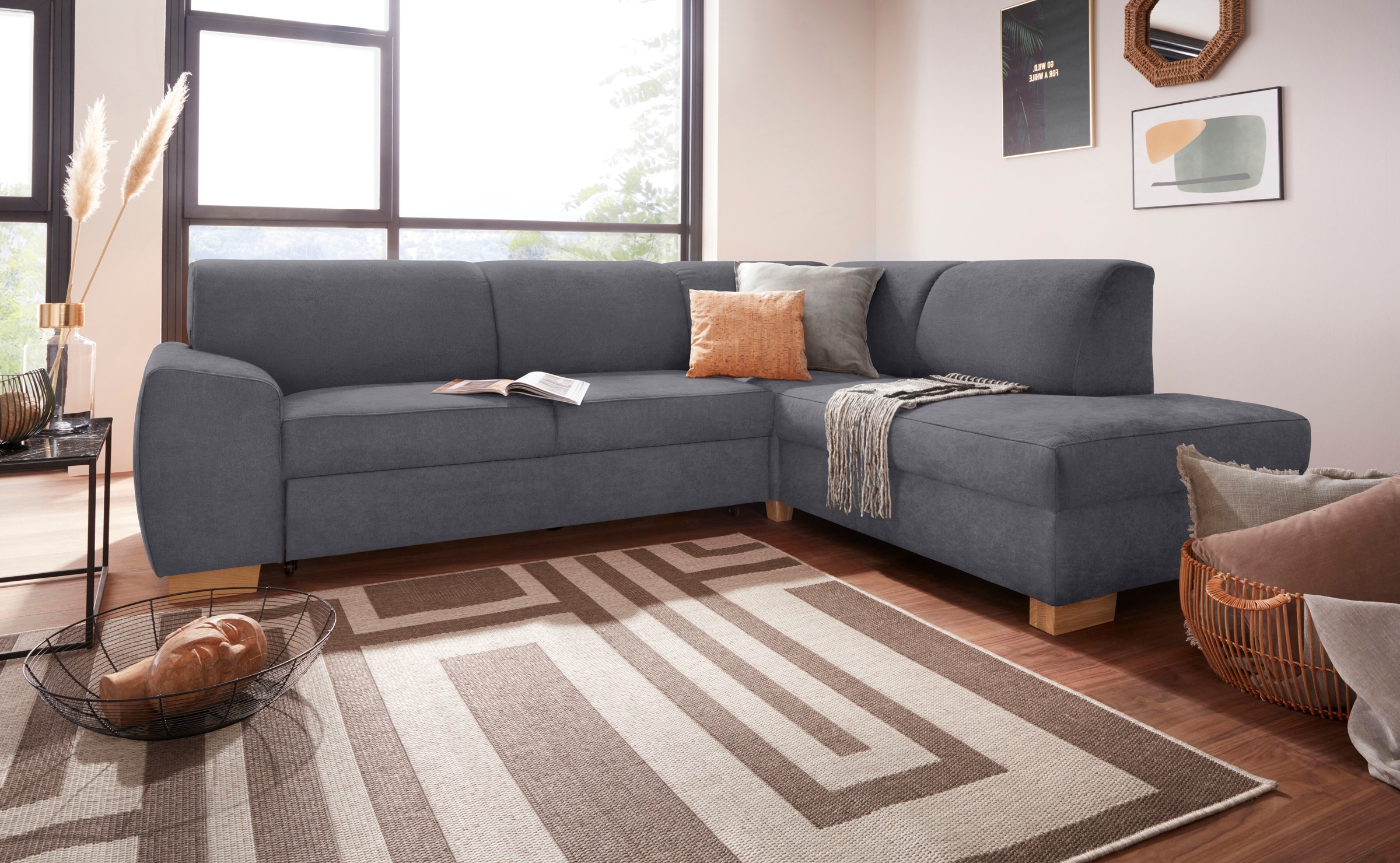 DOMO collection Ecksofa "Incanto L-Form", wahlweise mit Bettfunktion günstig online kaufen