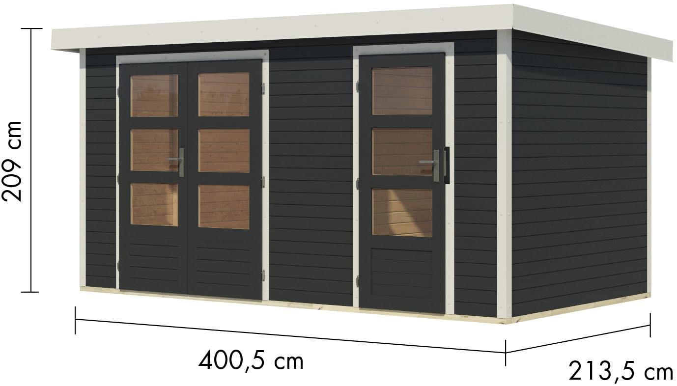 Karibu Gartenhaus »Merkur C«, aus hochwertigen Materialien