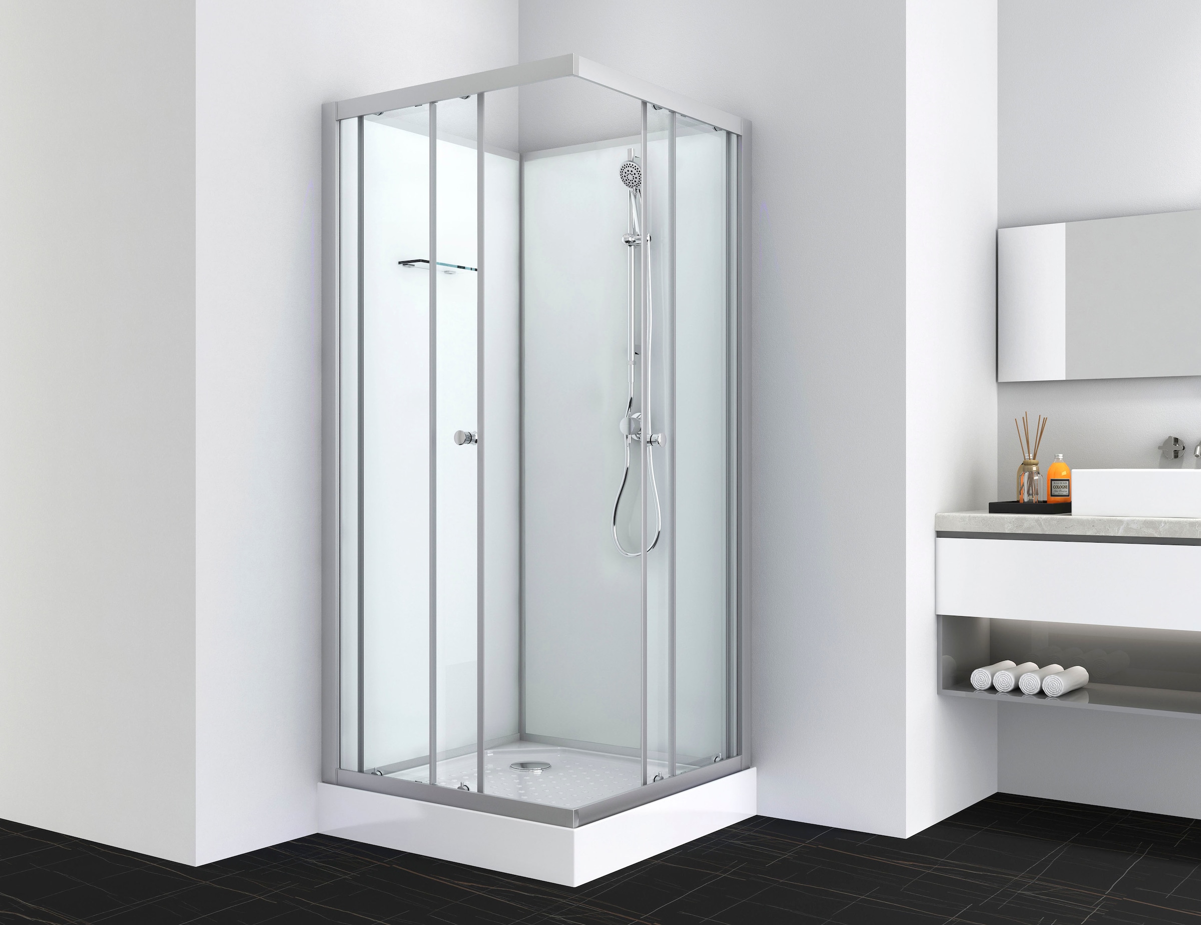 Sanotechnik Komplettdusche »FORTE«, quadratisch