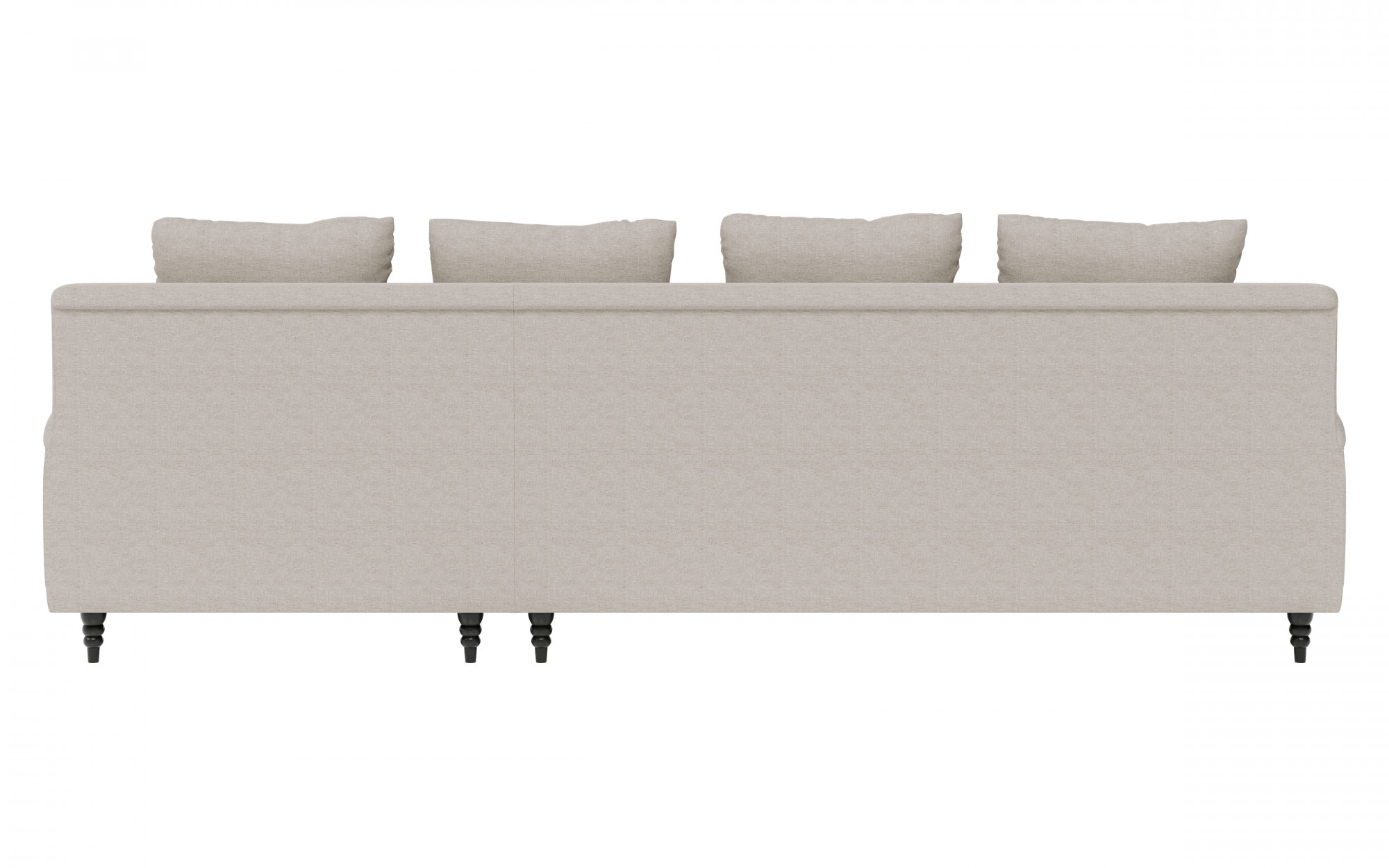 Guido Maria Kretschmer Home&Living Ecksofa »NORIN L-Form«, zwei Fußarten: vorne - Rollen, hinten - Holzfüße