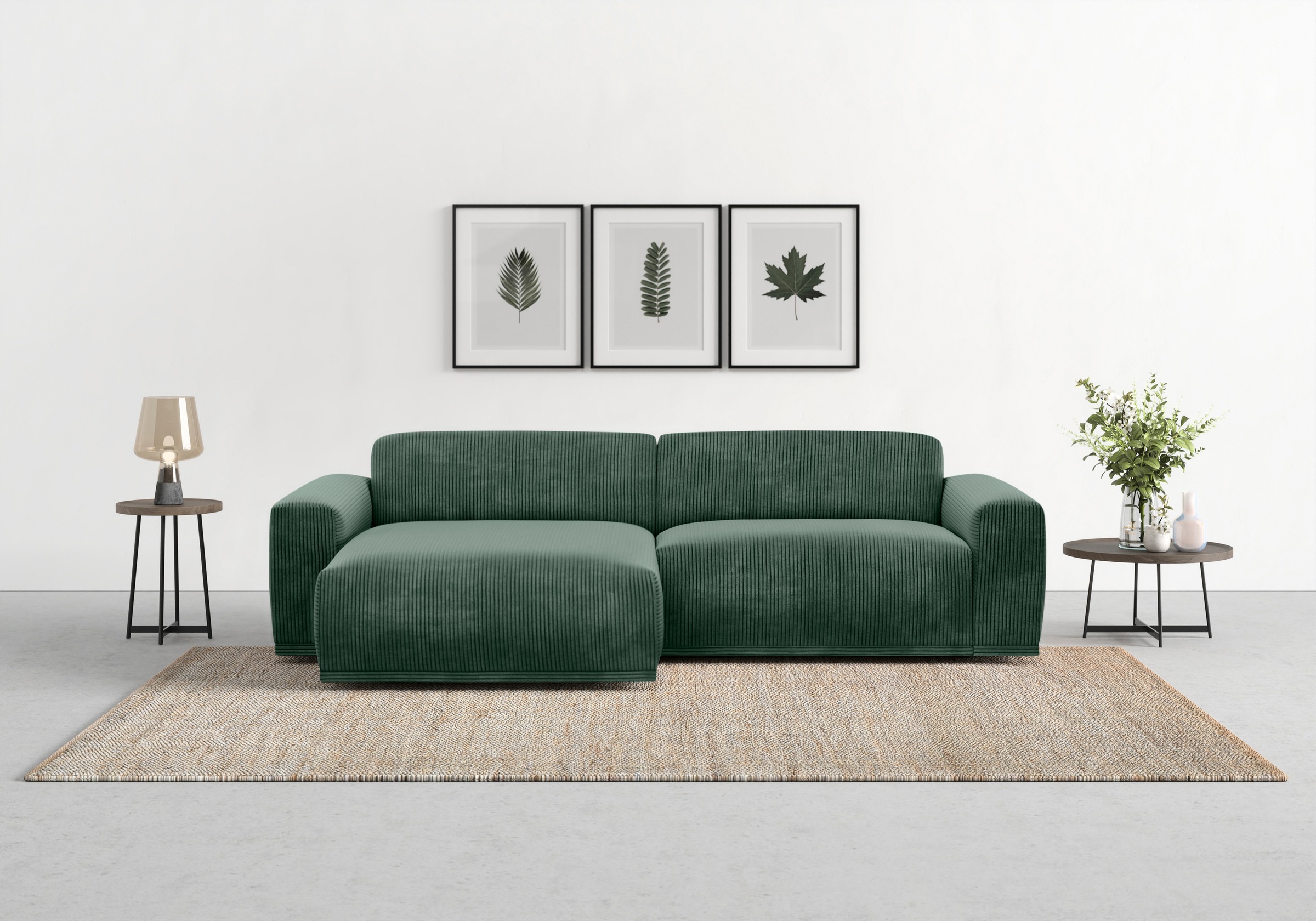 TRENDMANUFAKTUR Ecksofa »Braga, mit hochwertigem Kaltschaum, L-Form, in Cor günstig online kaufen