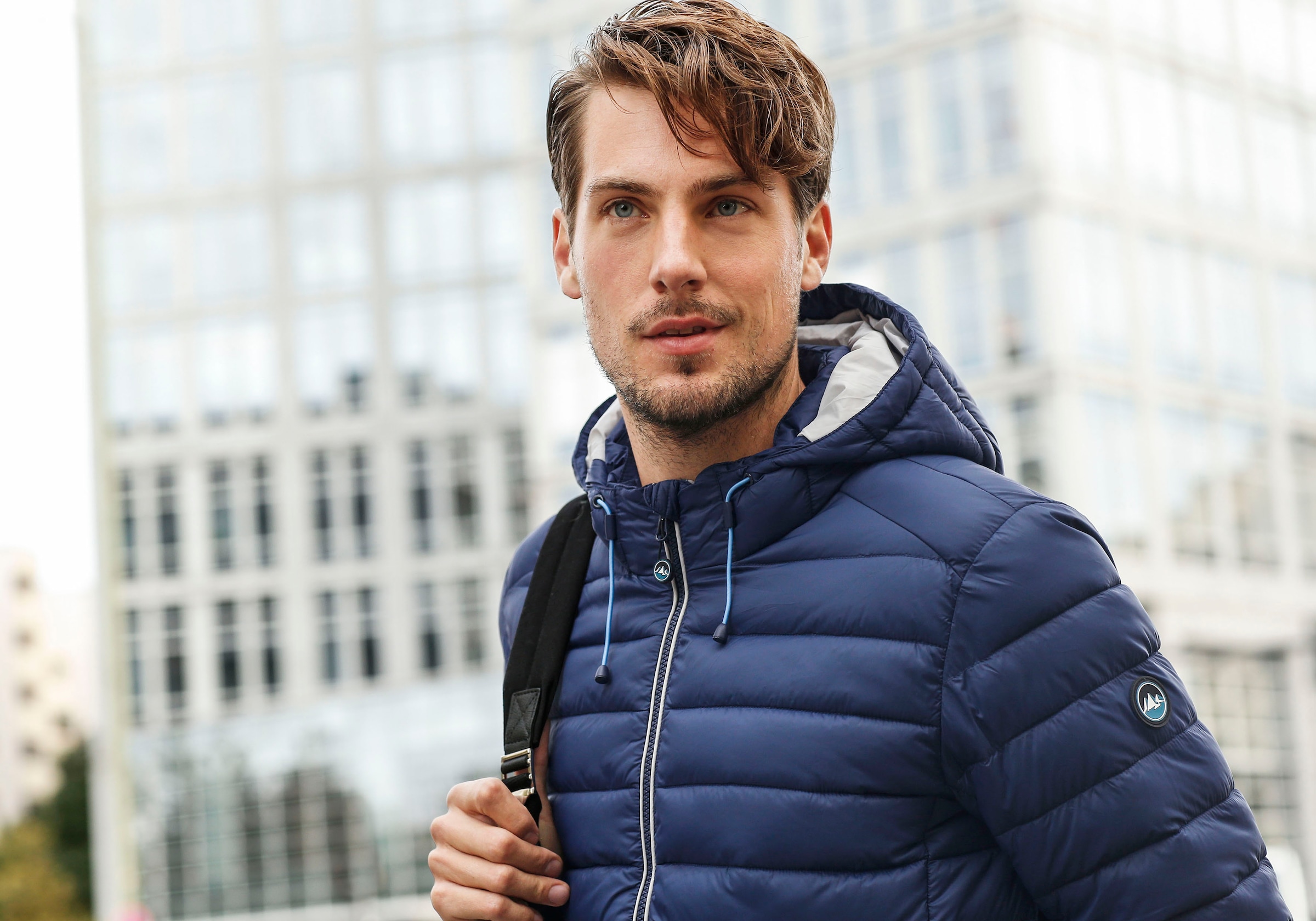 Polarino Steppjacke mit Kapuze Atmungsaktiv, winddicht, wasserabweisend