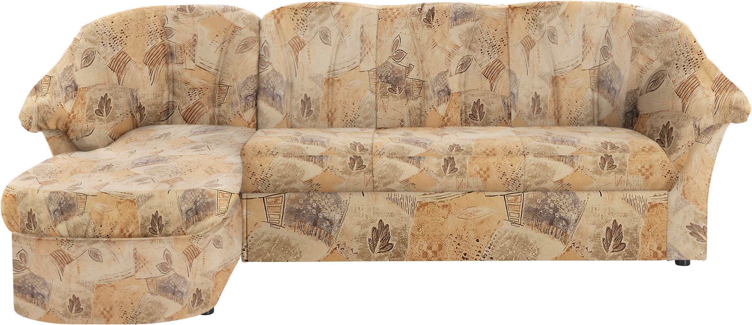 DOMO collection Ecksofa »Pegnitz, elegante Rückensteppung, kompakte Stellma günstig online kaufen