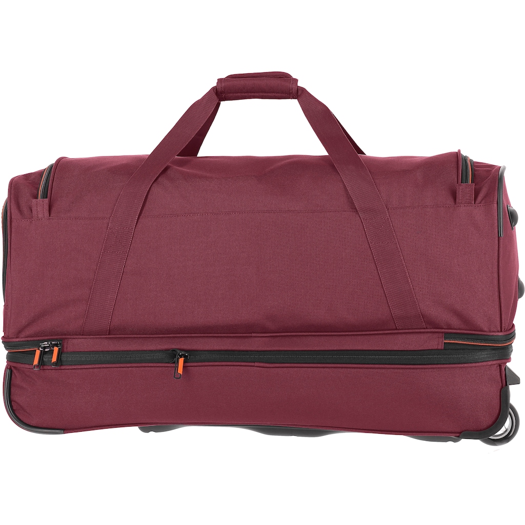 travelite Reisetasche »Basics, 70 cm, bordeaux«, Duffle Bag Reisegepäck Sporttasche Reisebag mit Trolleyfunktion