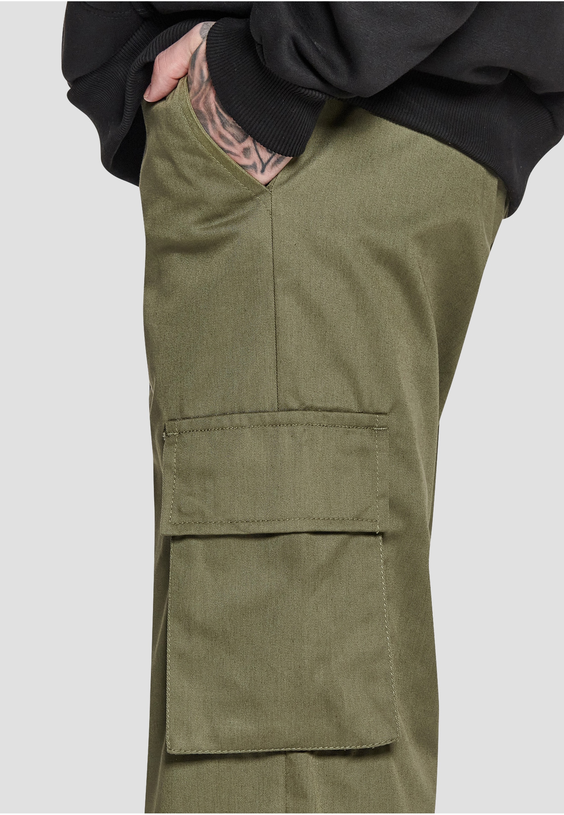 Dropsize Cargohose »Dropsize Herren Dropsize Single Cargo Pocket Workwear Pants«