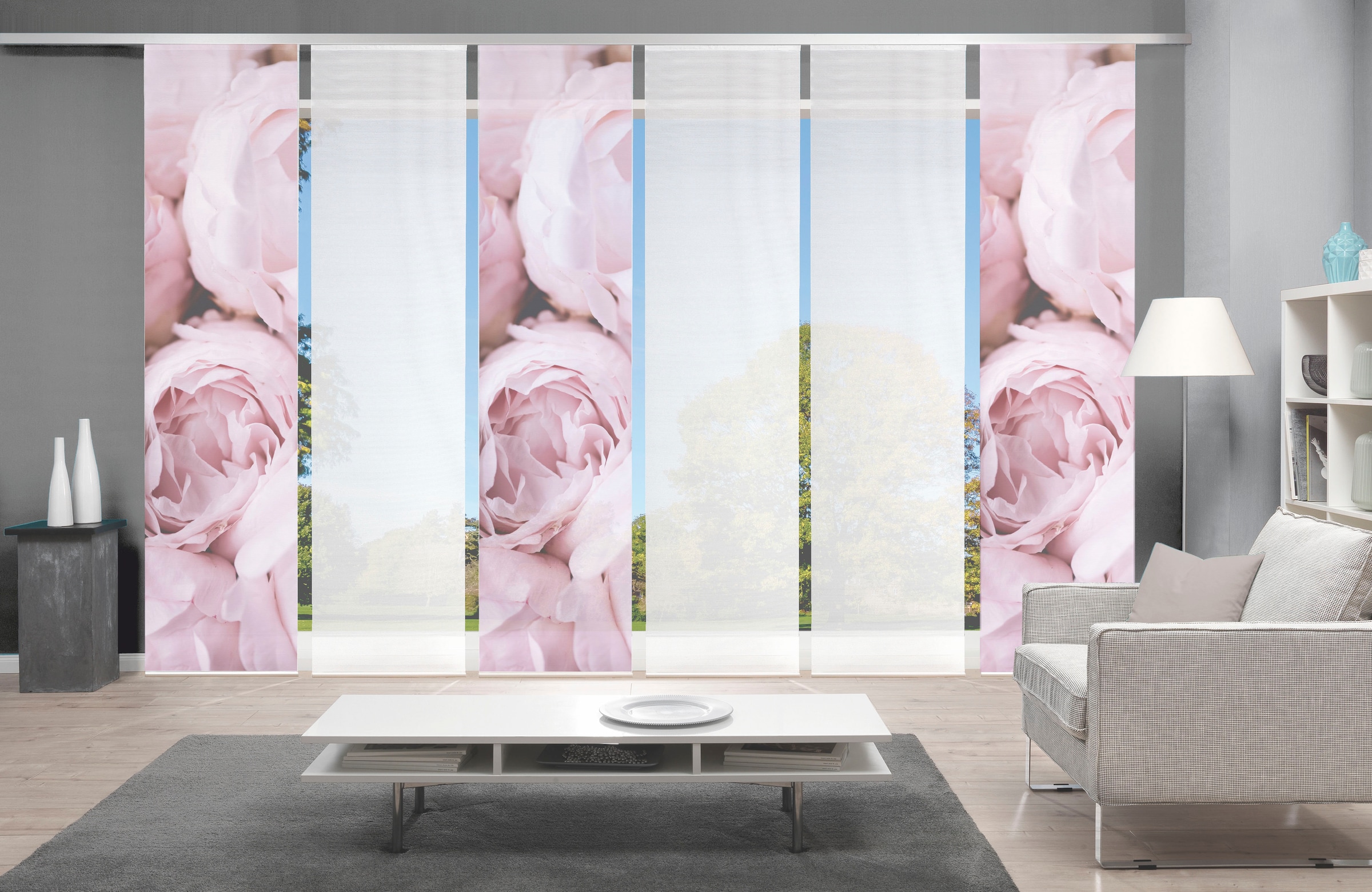 Vision S Schiebegardine »ROSANA 6er SET« Paneelwagen 6 Stk. tlg. Bambus-Opt günstig online kaufen