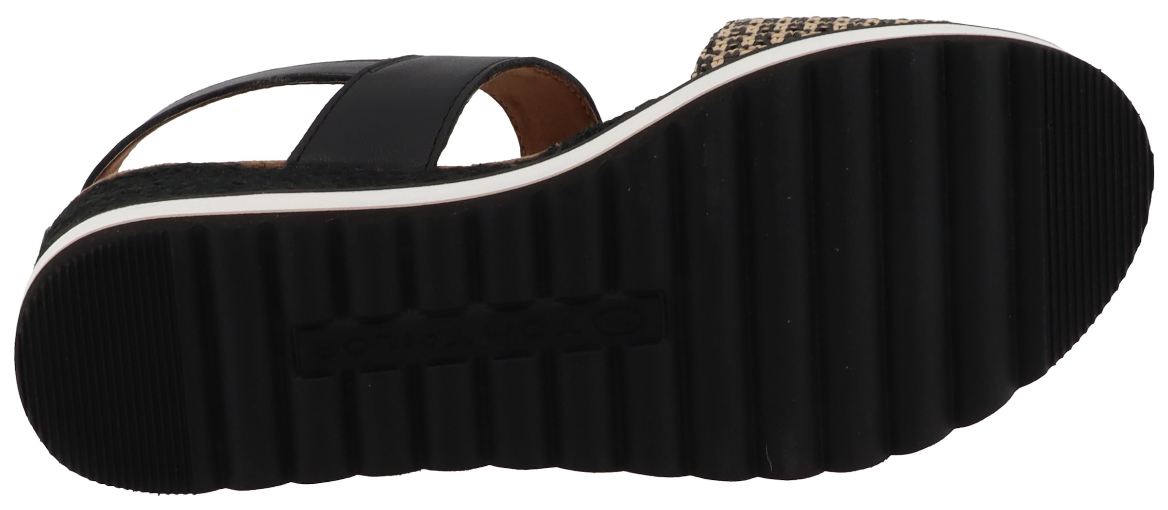 TOM TAILOR Keilsandalette »Sastra«  Riemchensandale, Sommerschuh mit Kontrastbesatz