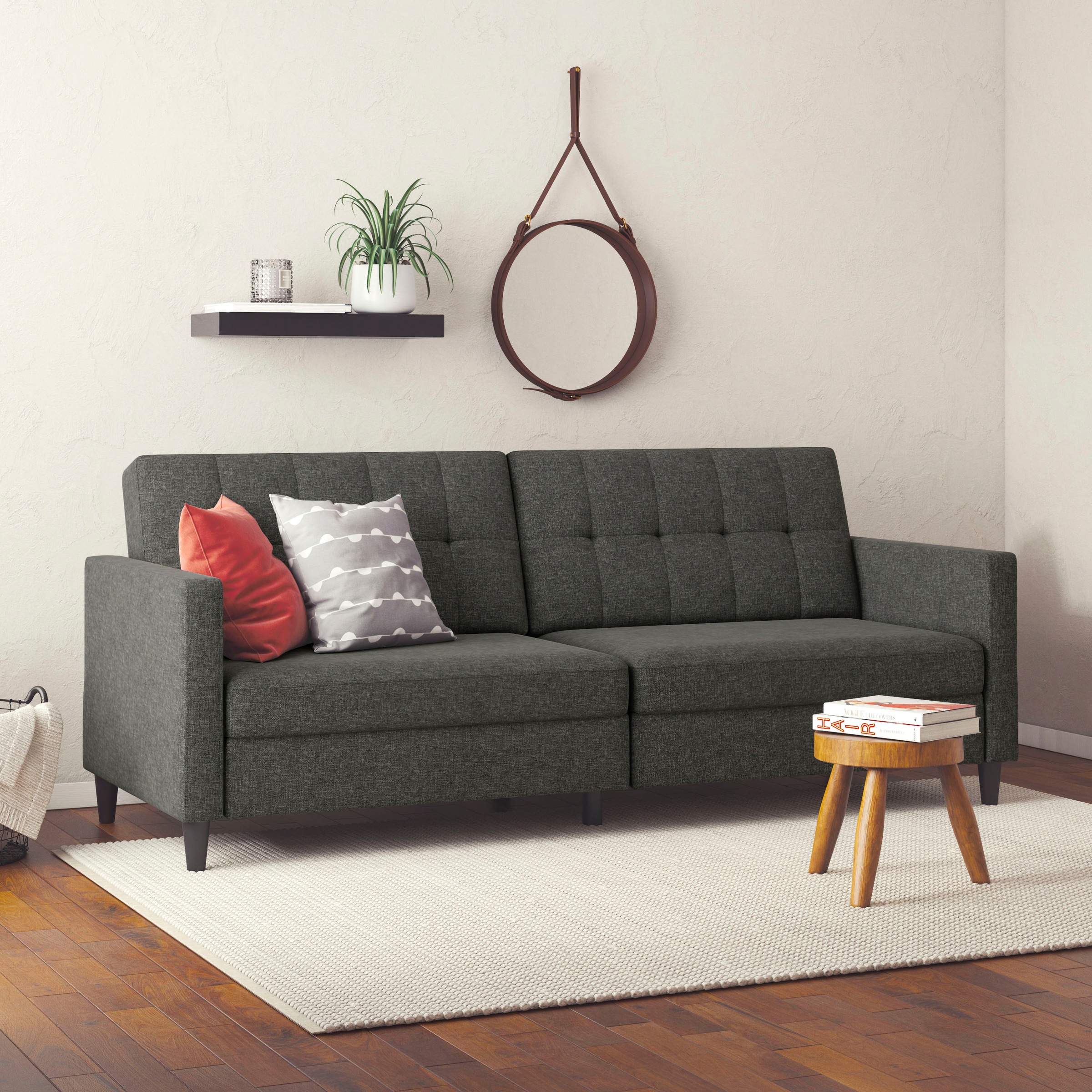 Dorel Home 3-Sitzer »Hartford II«, Bettfunktion, Rückenlehne 2-teilig, 3-fach verstellbar, Sitzhöhe 43 cm