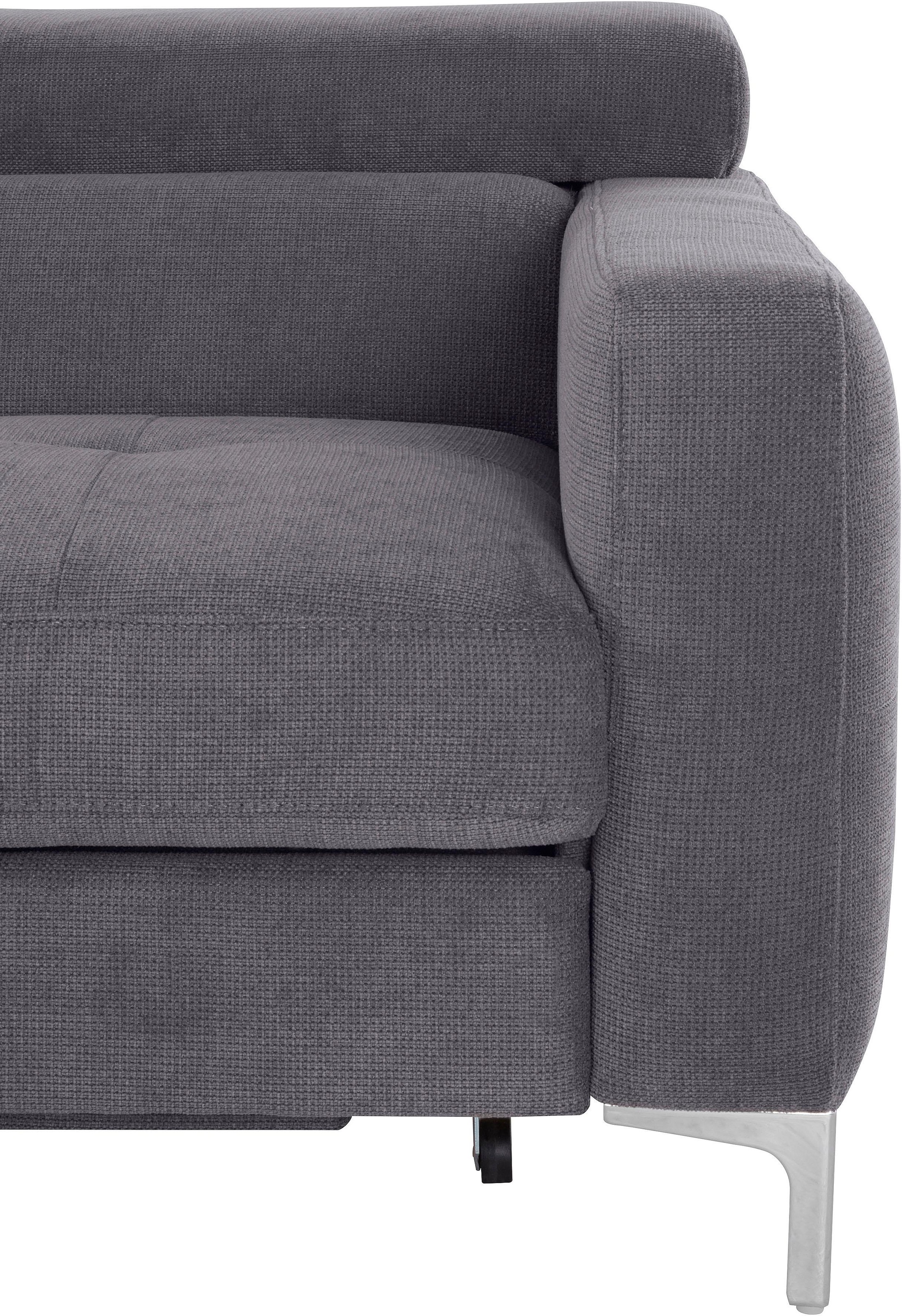 COTTA Ecksofa »Sammy L-Form«, mit Kopfteilverstellung, wahlweise mit Bettfunktion & Bettkasten