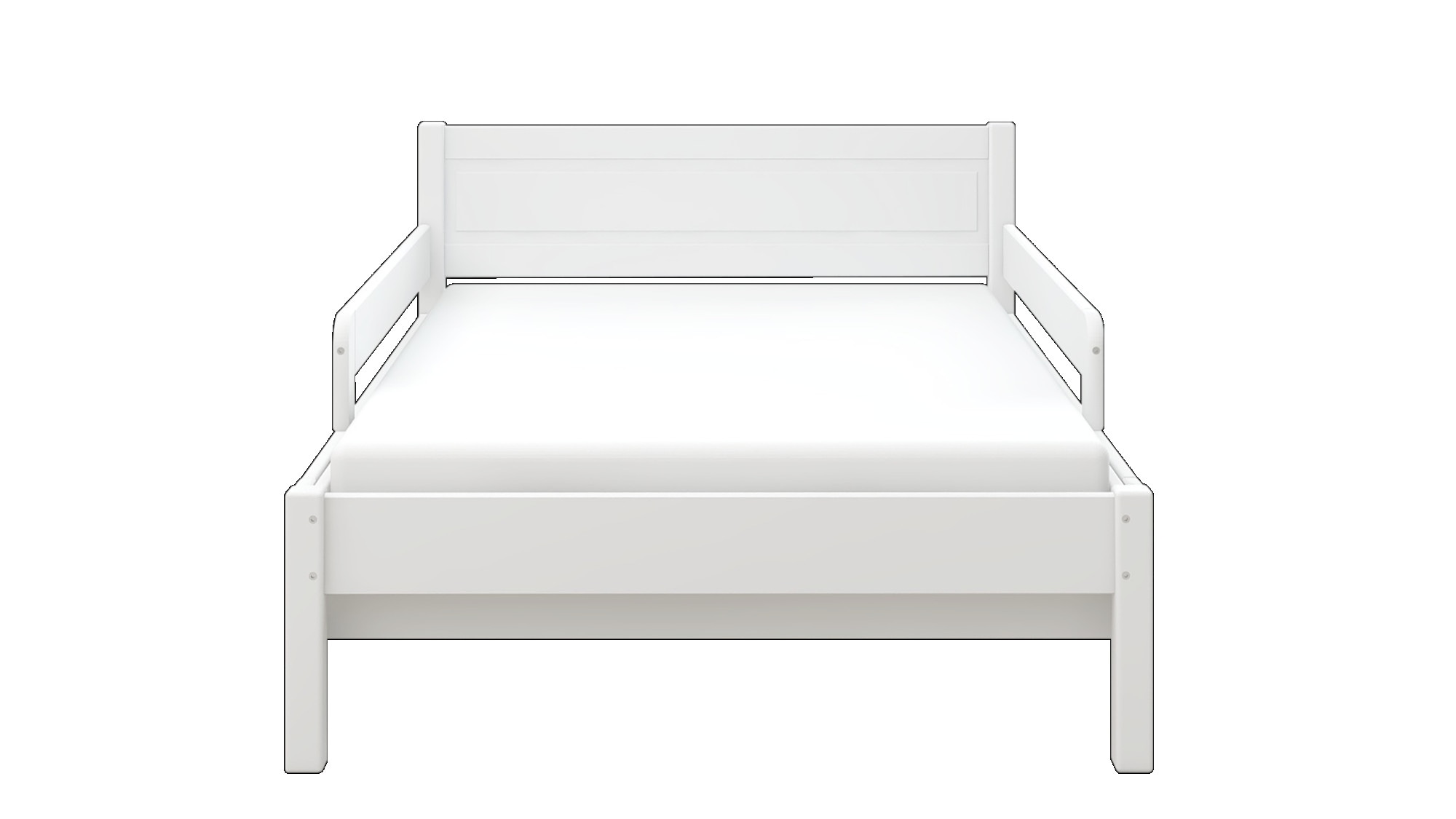 Home affaire Kinderbett »Hero, Massivholzbett, ausziehbar von 140 bis 200 cm, FSC®« 90cm Breite, 140-200cm Liegefläche,  massive Kiefer, mit Lattenrost, zeitlose Optik,  Rausfallschutz