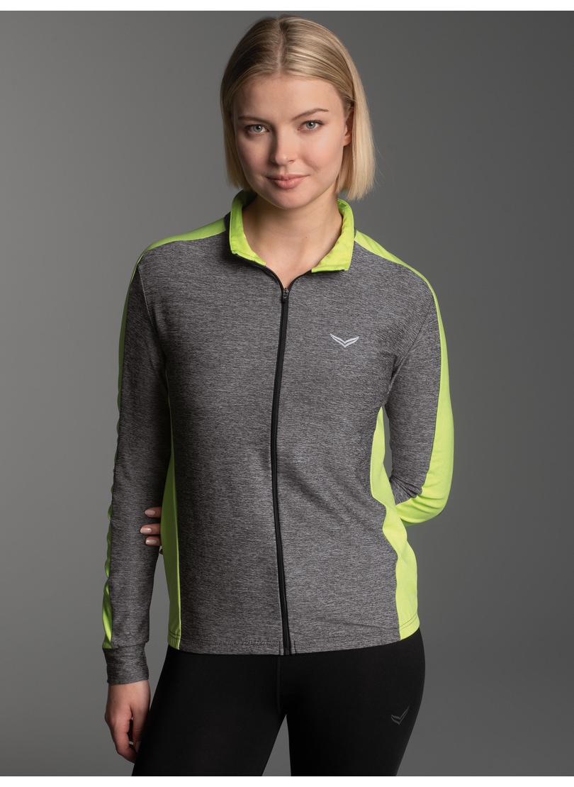 Trigema Trainingsjacke »TRIGEMA Fahrradjacke mit kontrastfarbigen Elementen« 1 Stk. tlg.