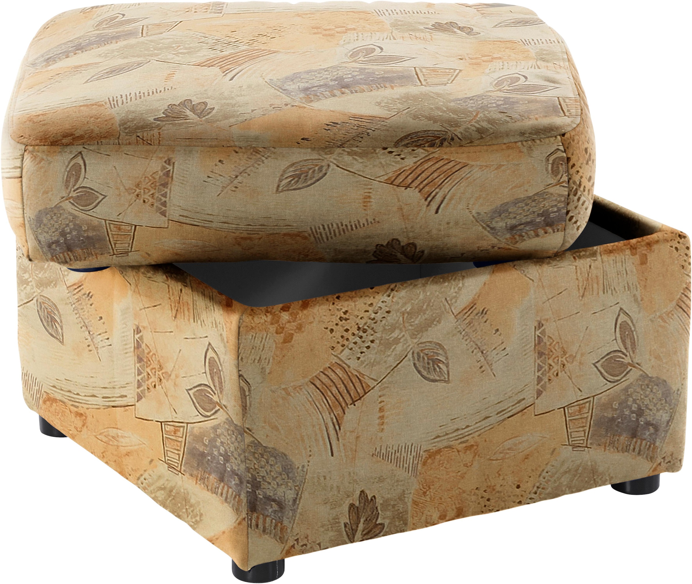 DOMO collection Polsterhocker »Bahia«, Belastbarkeit bis 140 kg pro Sitzfläche, mit praktischem Staufach
