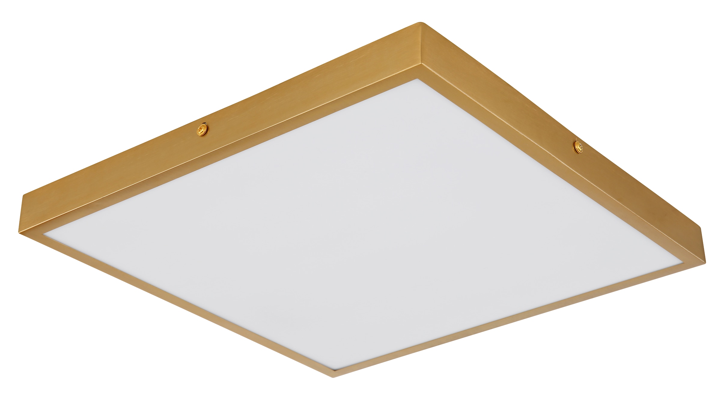 GLOBO LIGHTING LED Deckenleuchte »TIBEY«, Leuchtmittel LED-Modul | LED fest integriert, Deckenlampe / Wohnbereich / Arbeitszimmer / messingfarben/ quadratisch