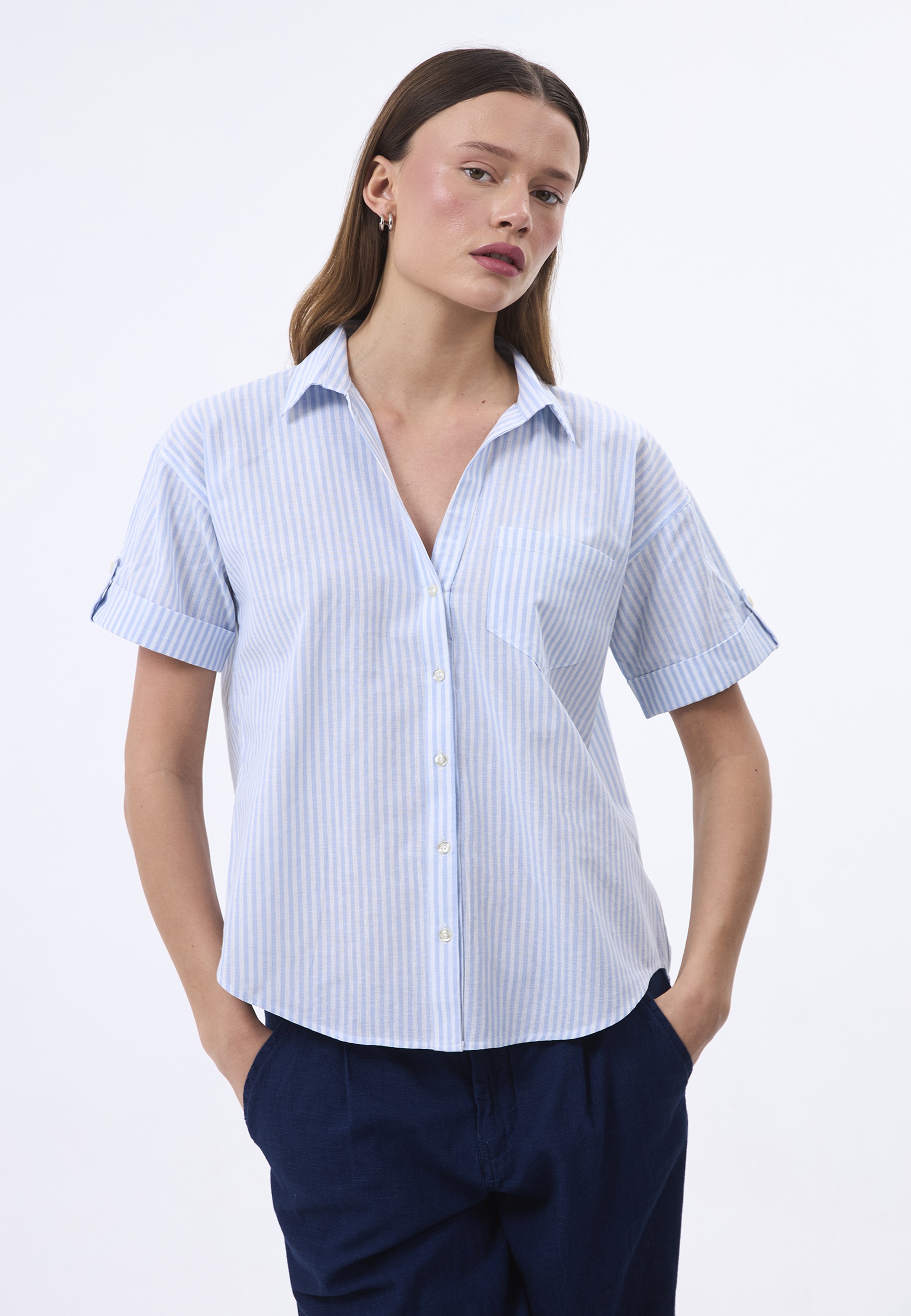 Felix Hardy Kurzarmbluse »Hemd«