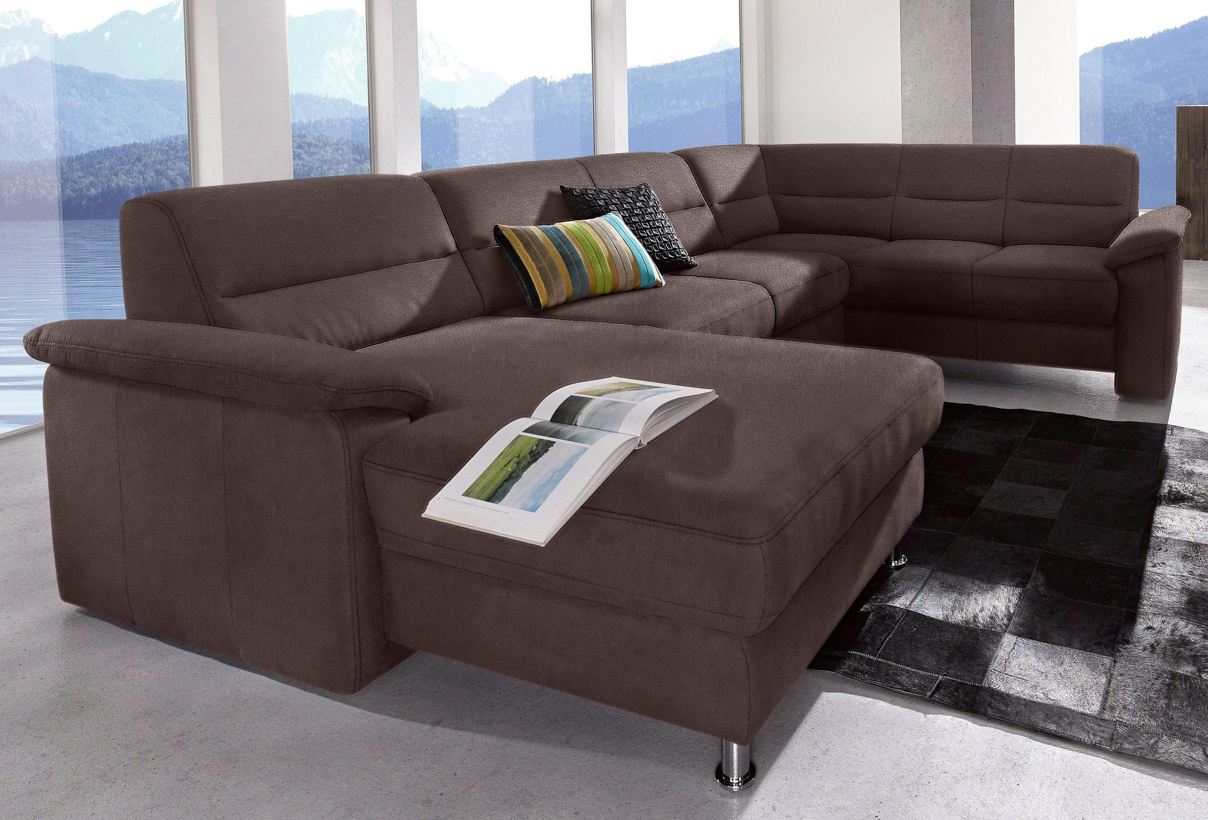 sit&more Wohnlandschaft "Ascara U-Form", inklusive Boxspring/Federkern-Pols günstig online kaufen