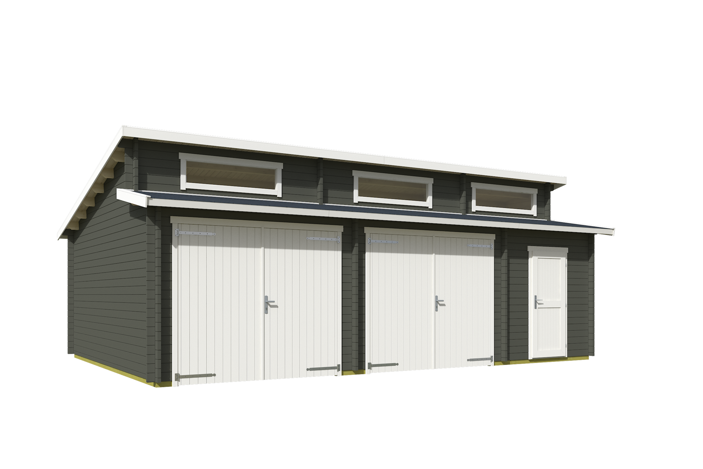 Nordic Holz Garage »HAWAII«, BxT: 820x579 cm, 197 cm Einfahrtshöhe, mit Holztor