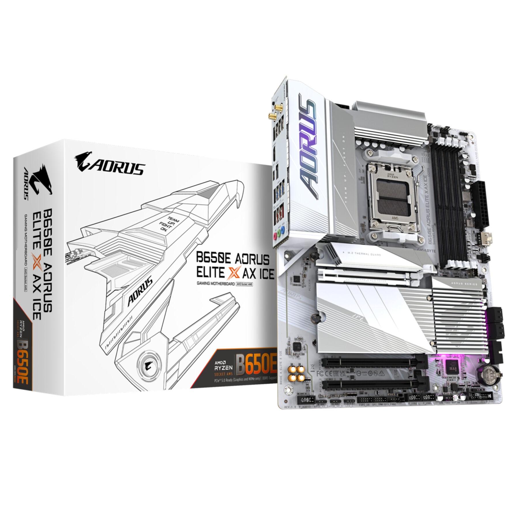 Gigabyte Mainboard »B650E AORUS ELITE X AX ICE«