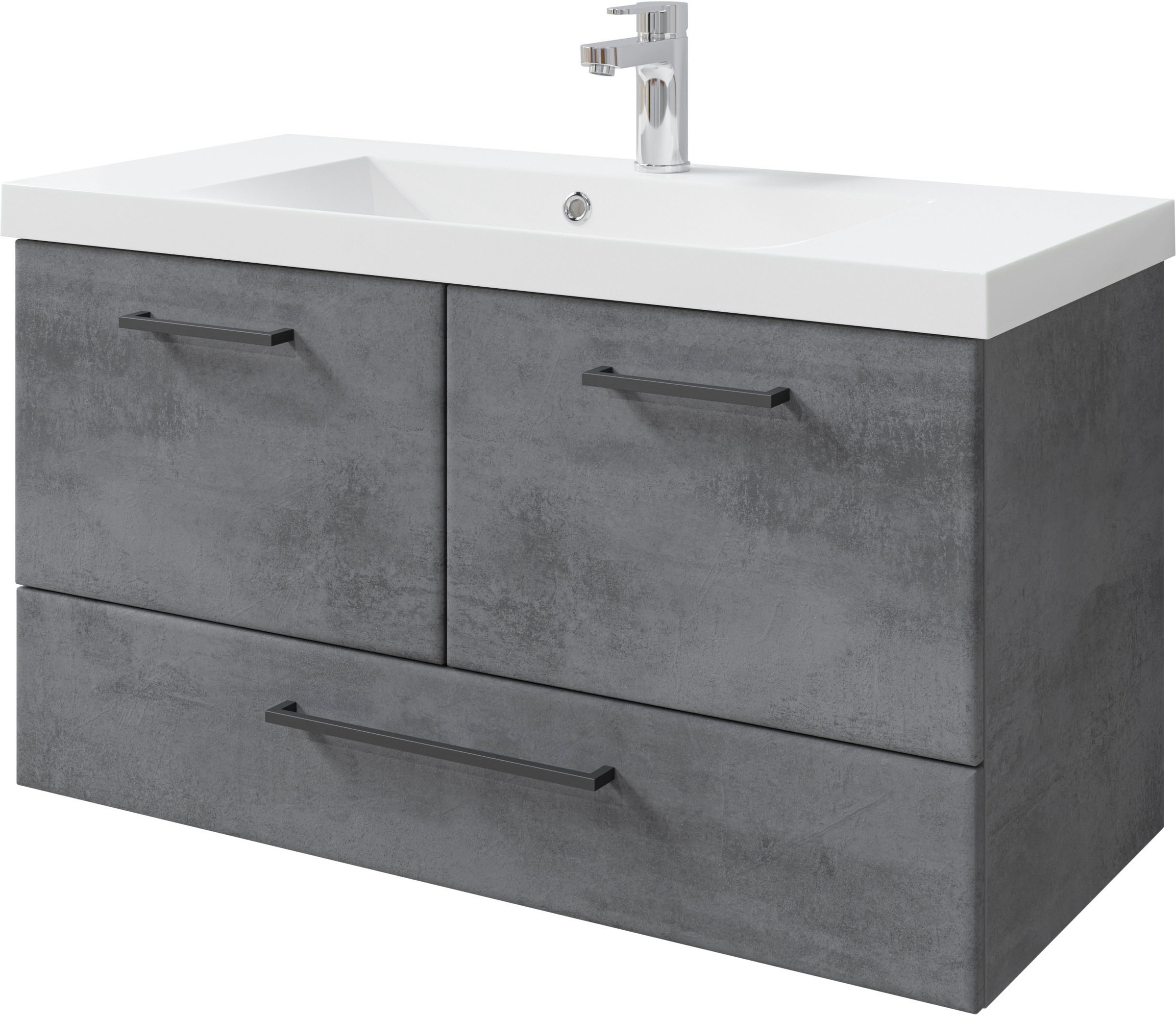 Saphir Badmöbel-Set »Quickset 945 Mineralmarmor-Waschtisch mit Unterschrank günstig online kaufen