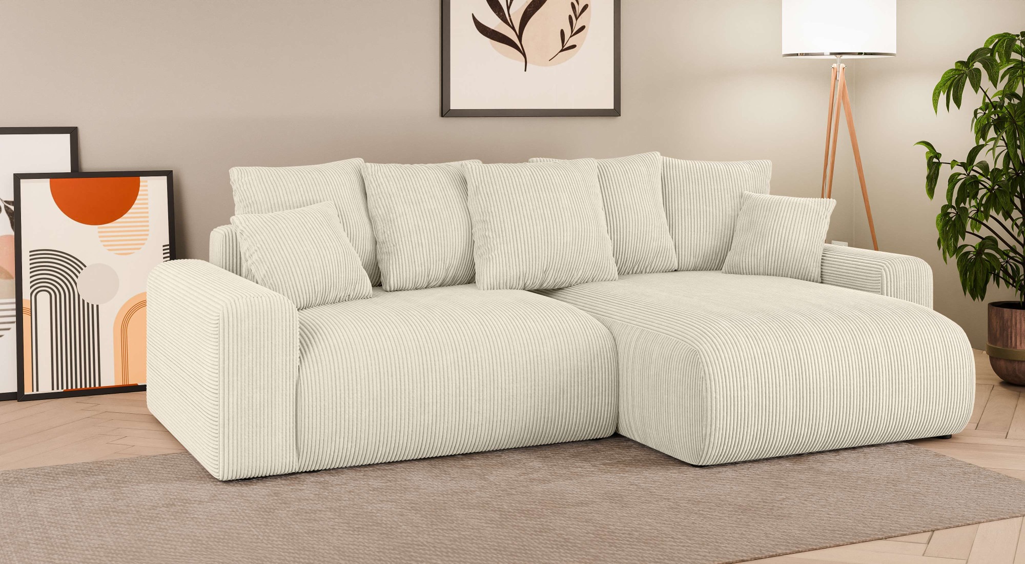 Home affaire Ecksofa »LAKESIDE klein mit Bettfunktion und Bettkasten, B/T/H günstig online kaufen