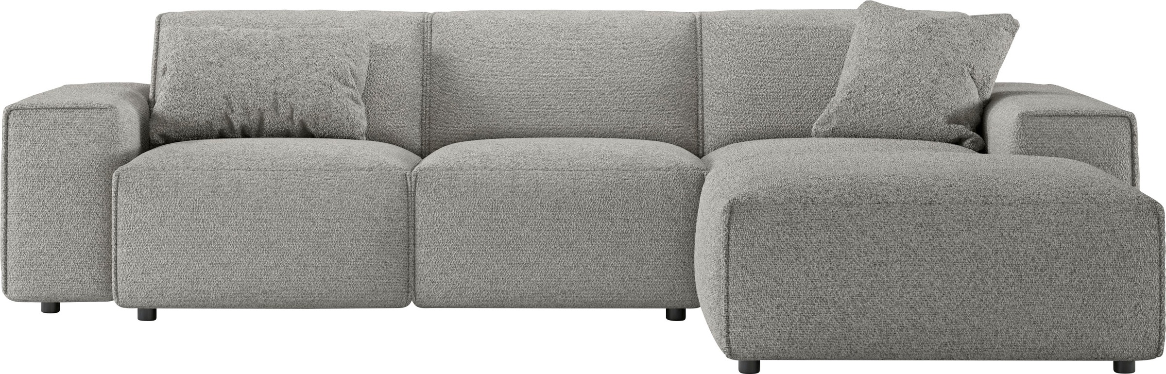 andas Ecksofa »Glimminge L-Form auch in Breitcord, Feincord + Easy care-Bezug,«, Breite 264, Zierkissen