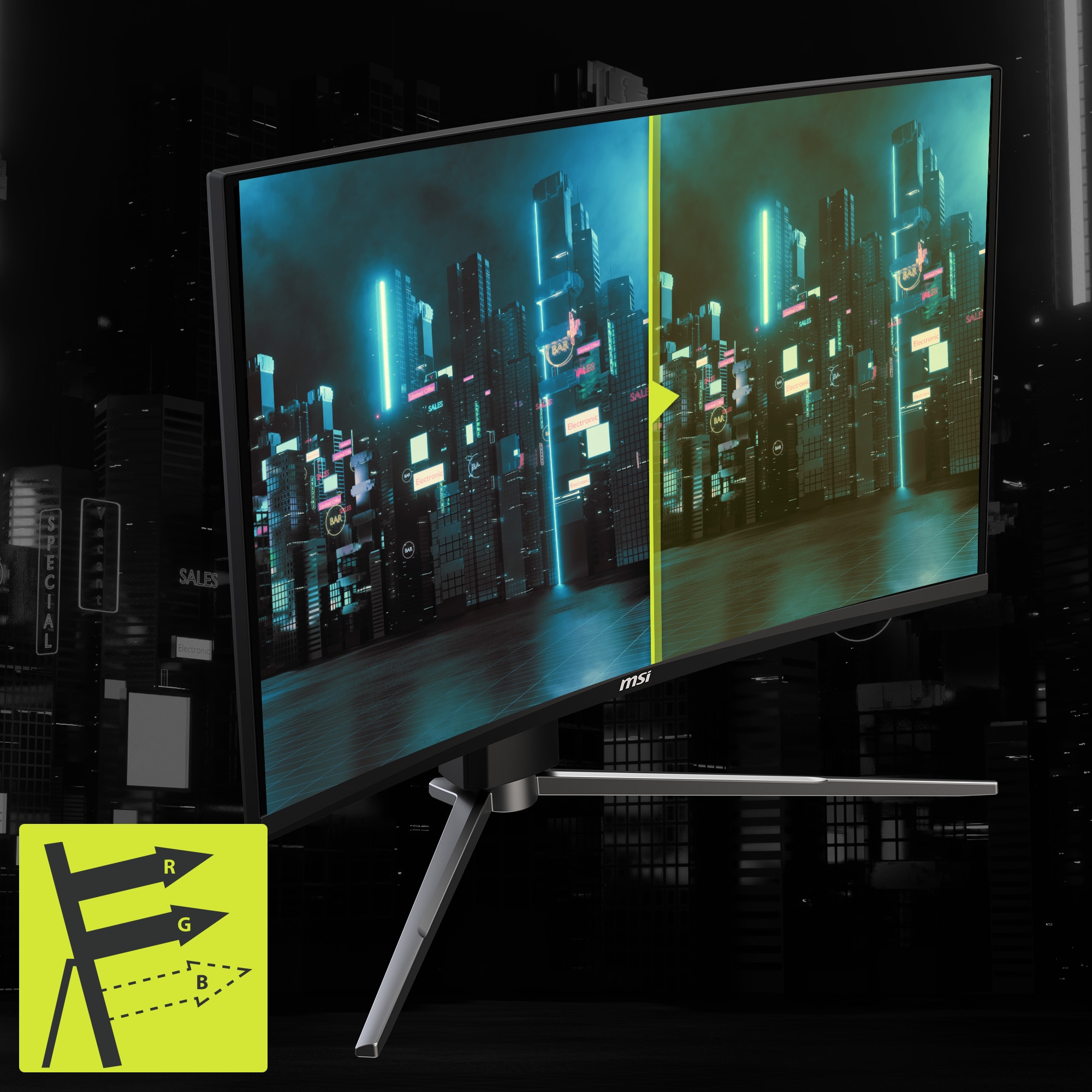 MSI Gaming-Monitor »MAG 276CPXF«, 69 cm/27 Zoll, 1920 x 1080 px, Full HD, 0,5 ms Reaktionszeit, 280 Hz, 5-Wege Joystick Navigation