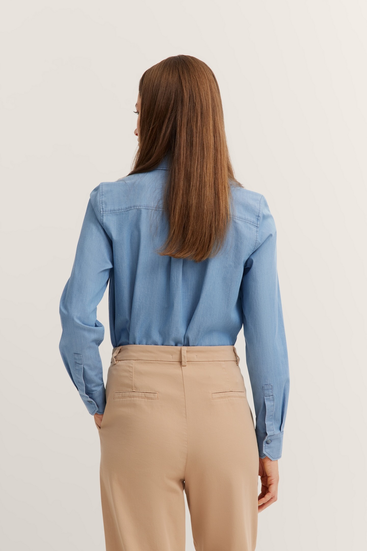 bugatti Hemdbluse, aus elastischer Baumwolle