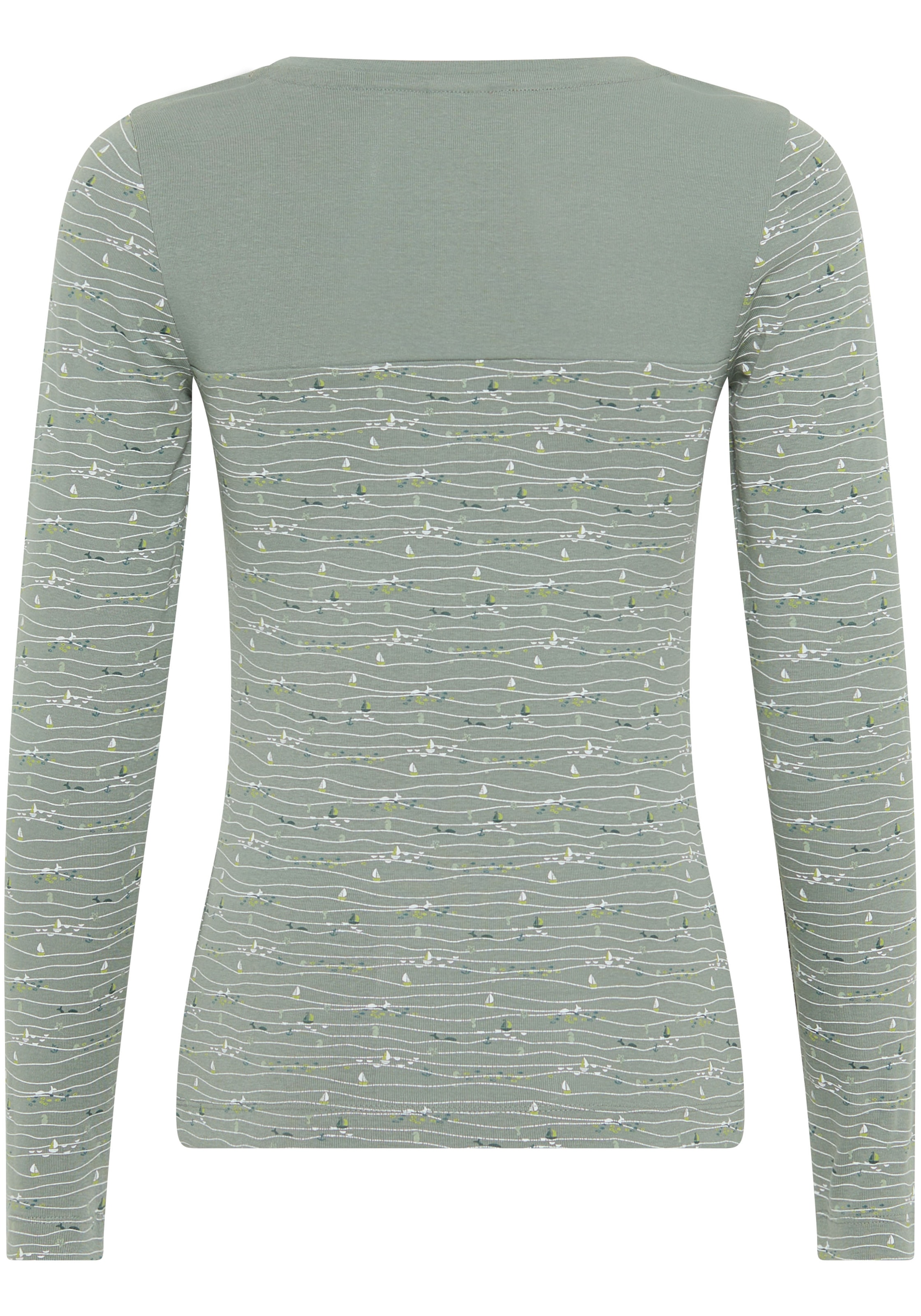 KangaROOS Langarmshirt, Langarm, sehr figurbetont, aus Baumwolle