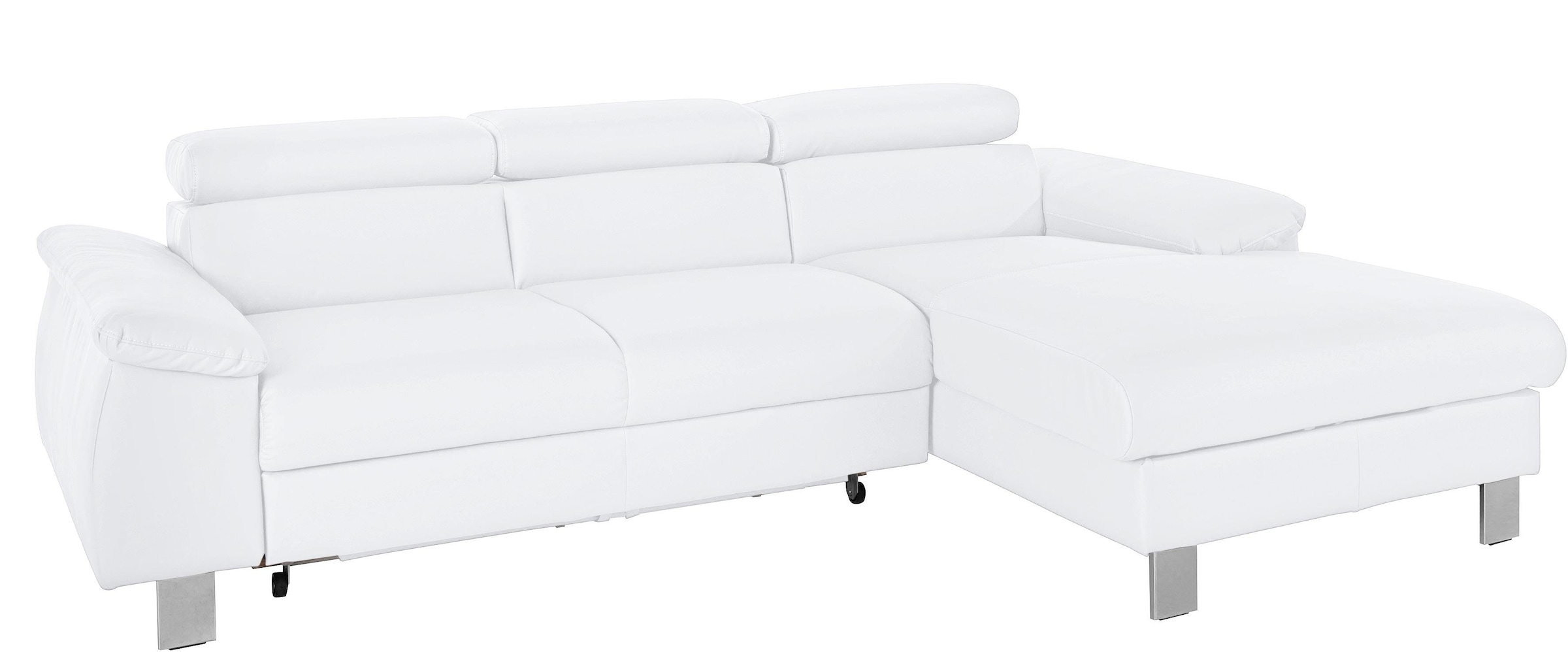 COTTA Ecksofa »Komaris L-Form, B: 244 cm« mit Kopfteilverstellung, optional günstig online kaufen