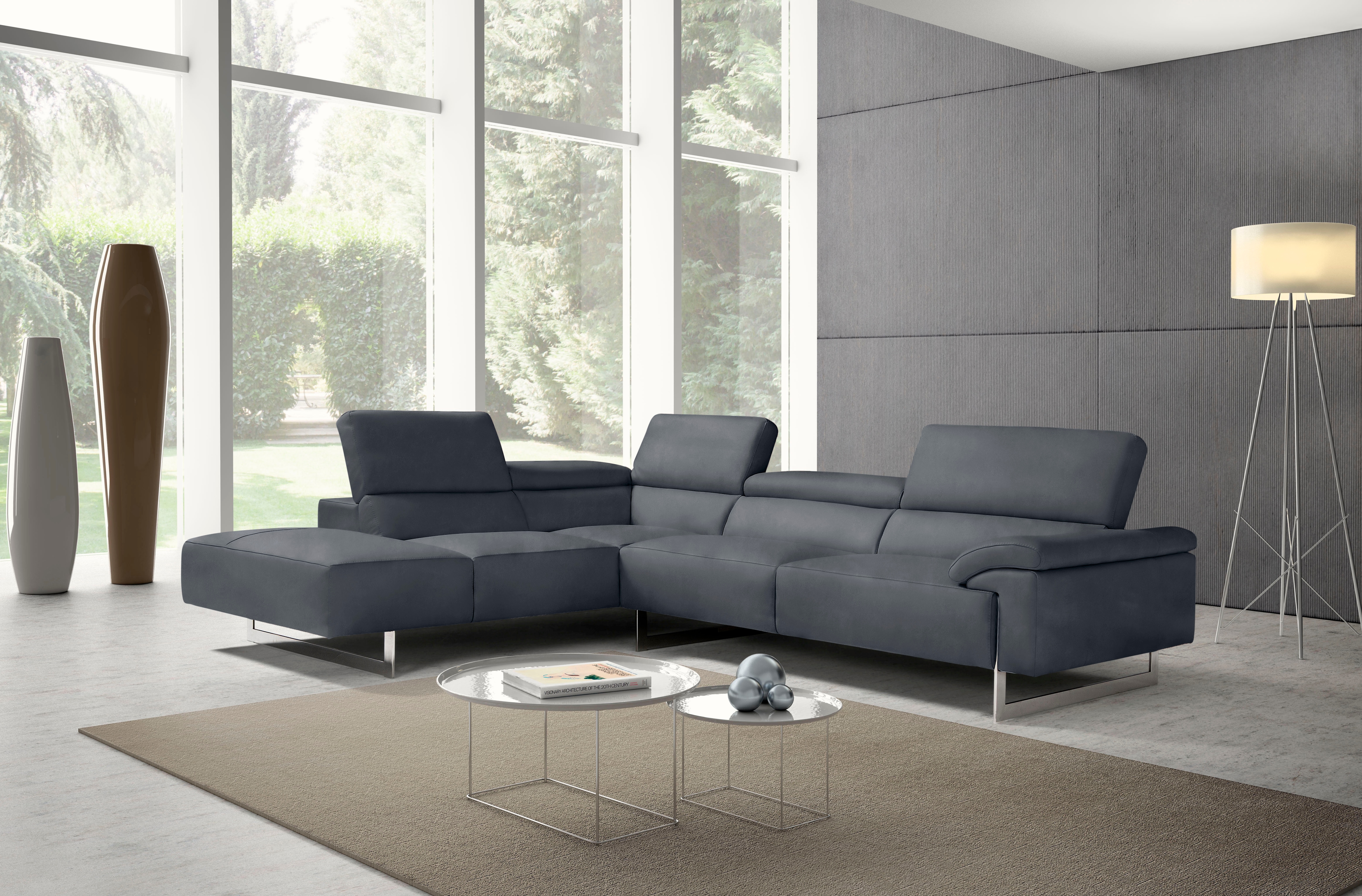 Egoitaliano Ecksofa "Malika, elegant und bequem, Designsofa, L-Form" mit Ot günstig online kaufen